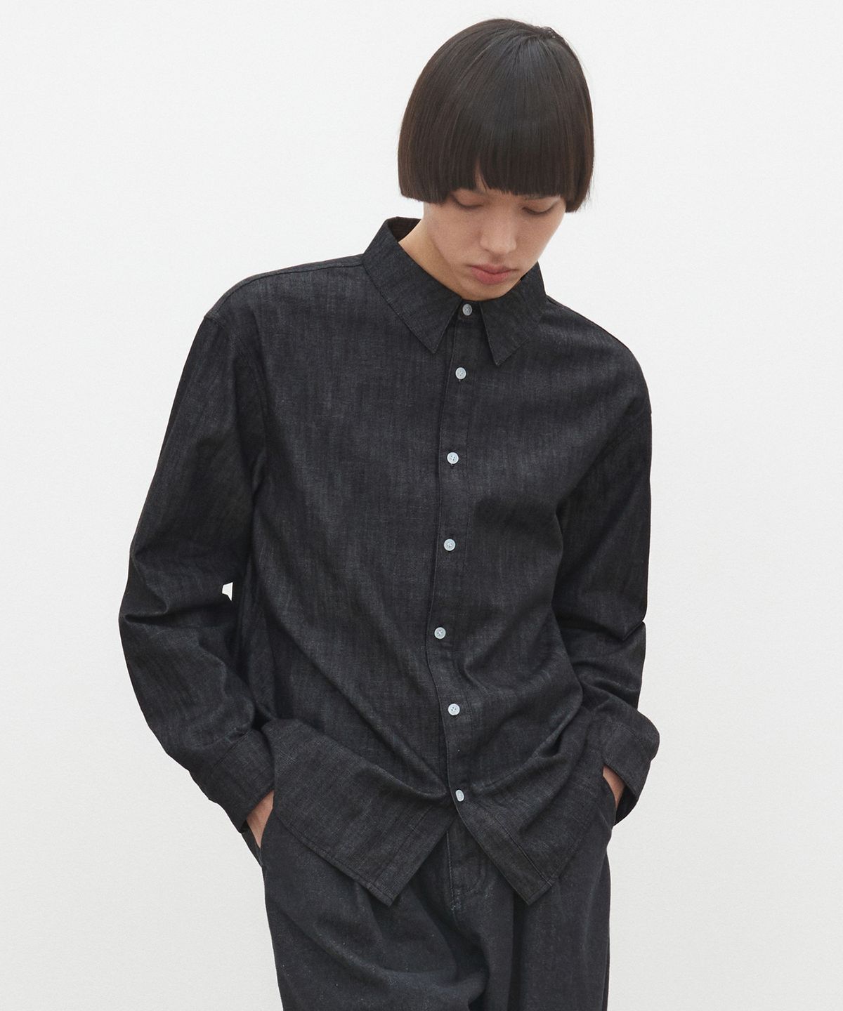 데케트(DECET) Denim Shirts DCSH001Black
