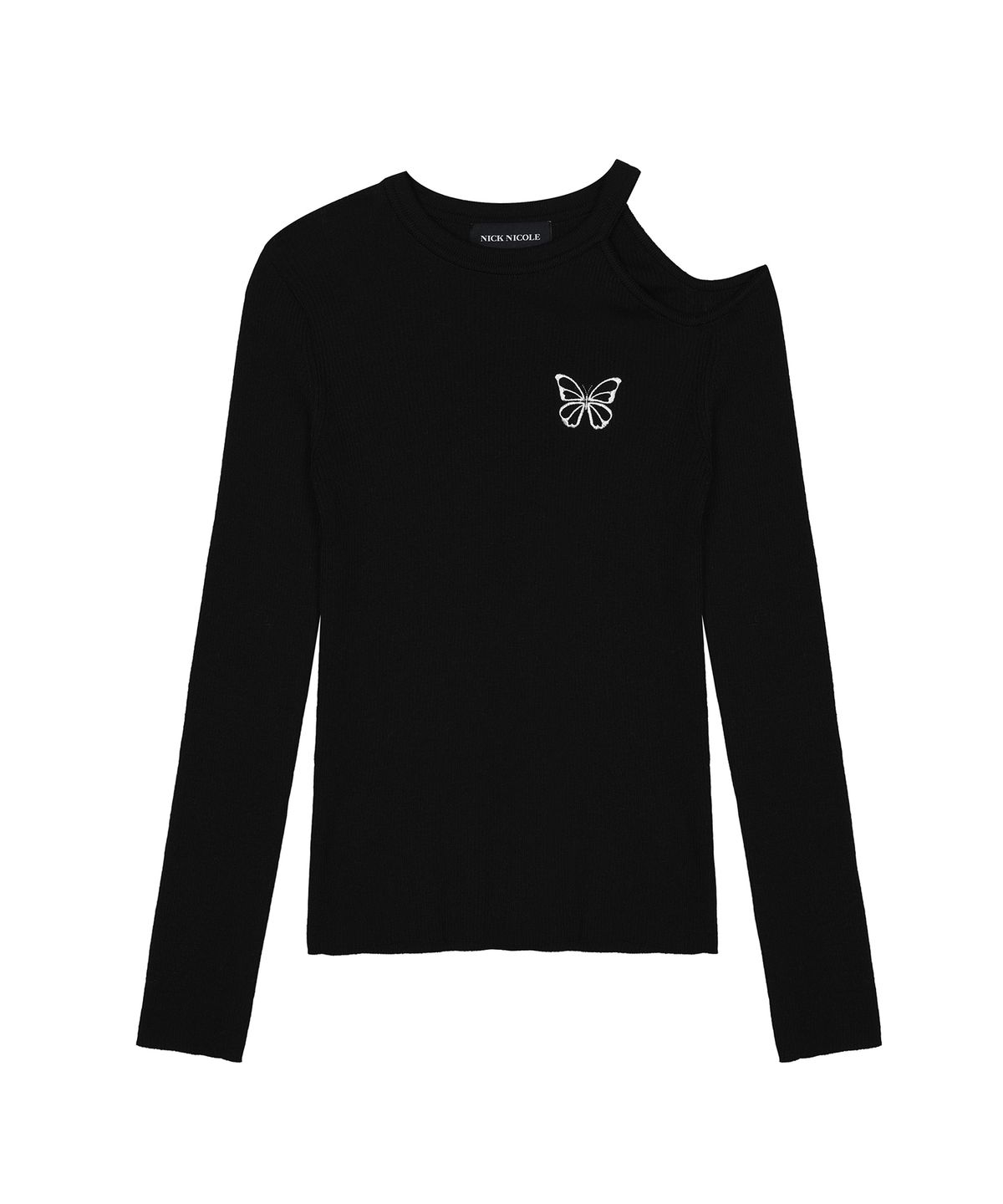 닉앤니콜(NICK&NICOLE) CUT OUT BUTTERFLY KNIT_2 COLOR