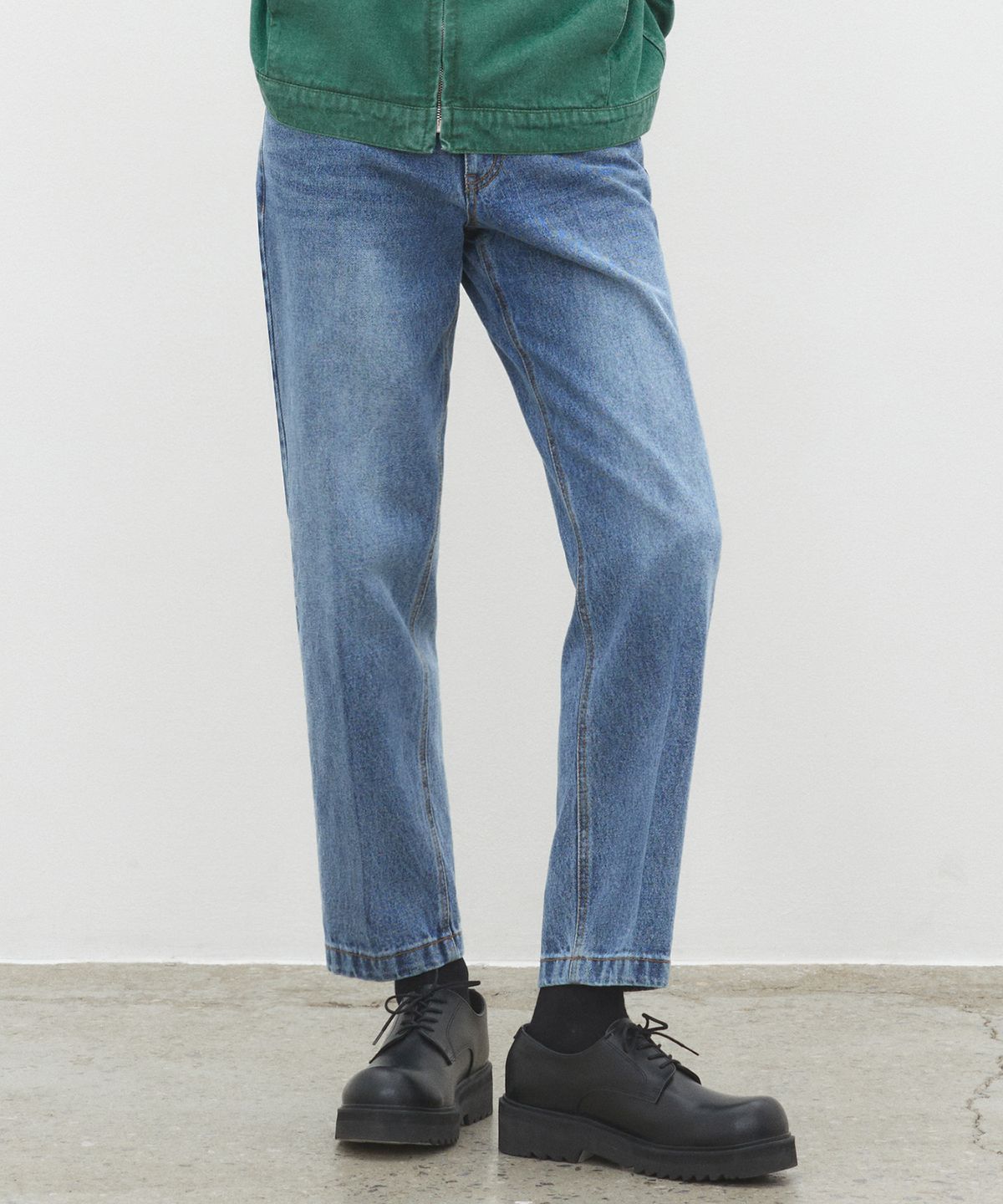 데케트(DECET) Dawn Cropped Tapered Jeans DCPT001Blue