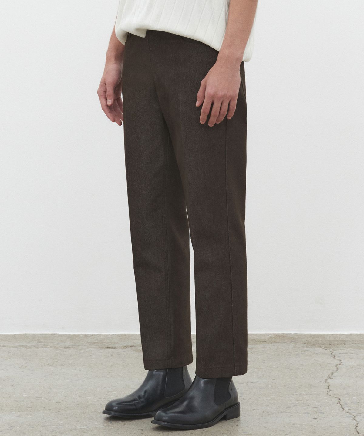 데케트(DECET) Dawn Cropped Tapered Jeans DCPT001CPBrown