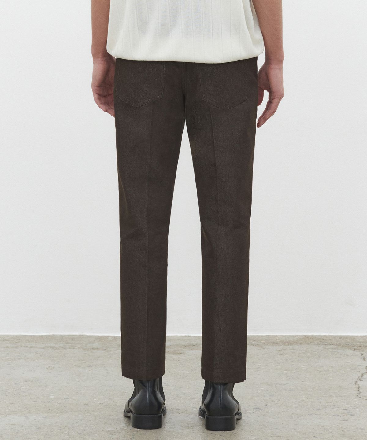 데케트(DECET) Dawn Cropped Tapered Jeans DCPT001CPBrown