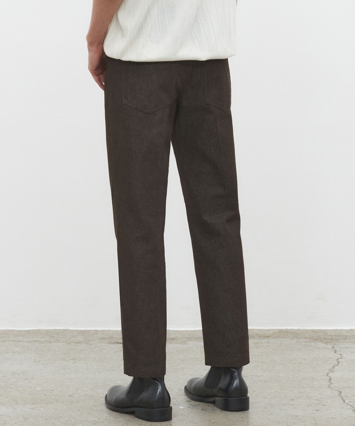 데케트(DECET) Dawn Cropped Tapered Jeans DCPT001CPBrown