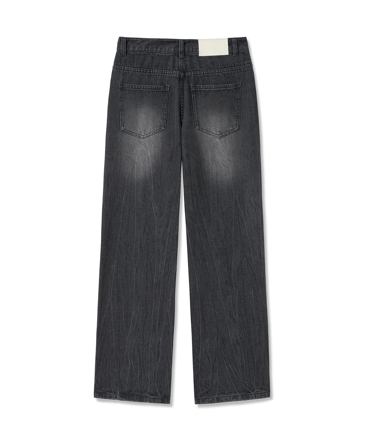 데케트(DECET) Dawn Semi Wide Jeans DCPT002CRBlack2