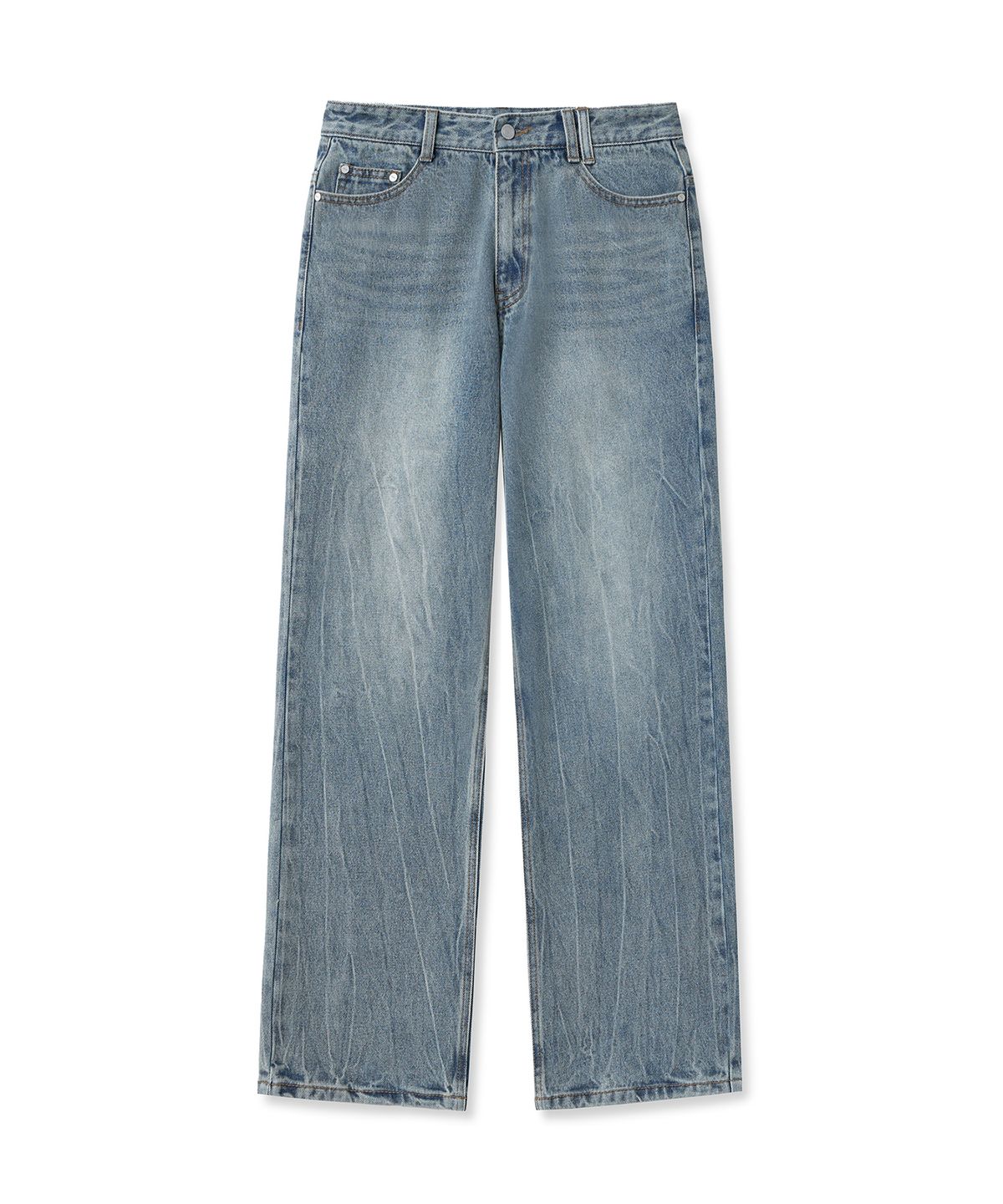 데케트(DECET) Dawn Semi Wide Jeans DCPT002CRBlue2