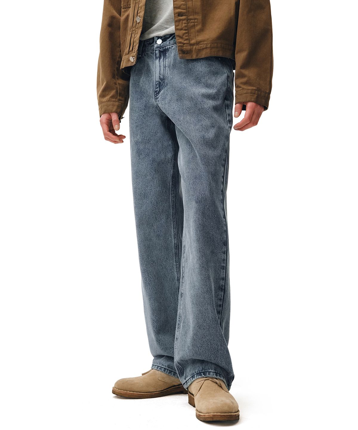 데케트(DECET) Dawn Semi Wide Jeans DCPT002STNGRBlue