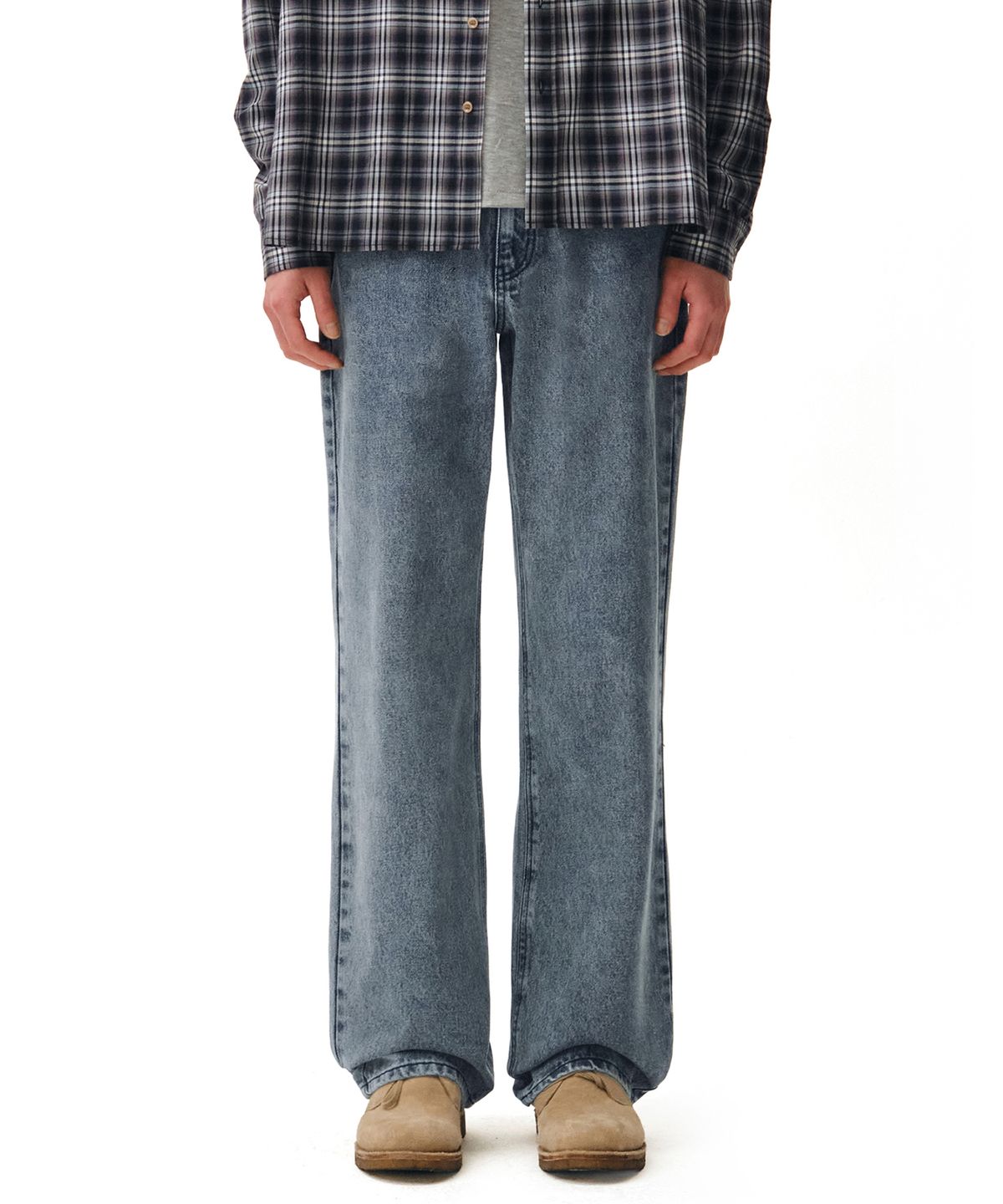 데케트(DECET) Dawn Semi Wide Jeans DCPT002STNGRBlue