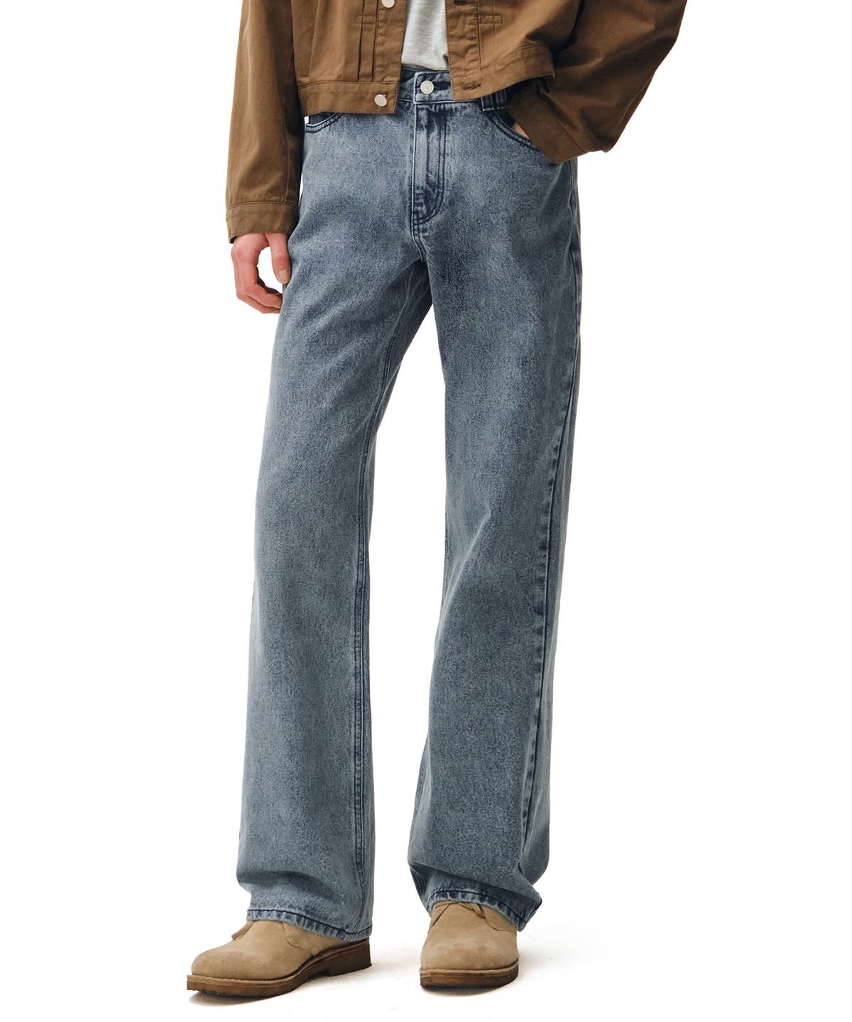 데케트(DECET) Dawn Semi Wide Jeans DCPT002STNGRBlue