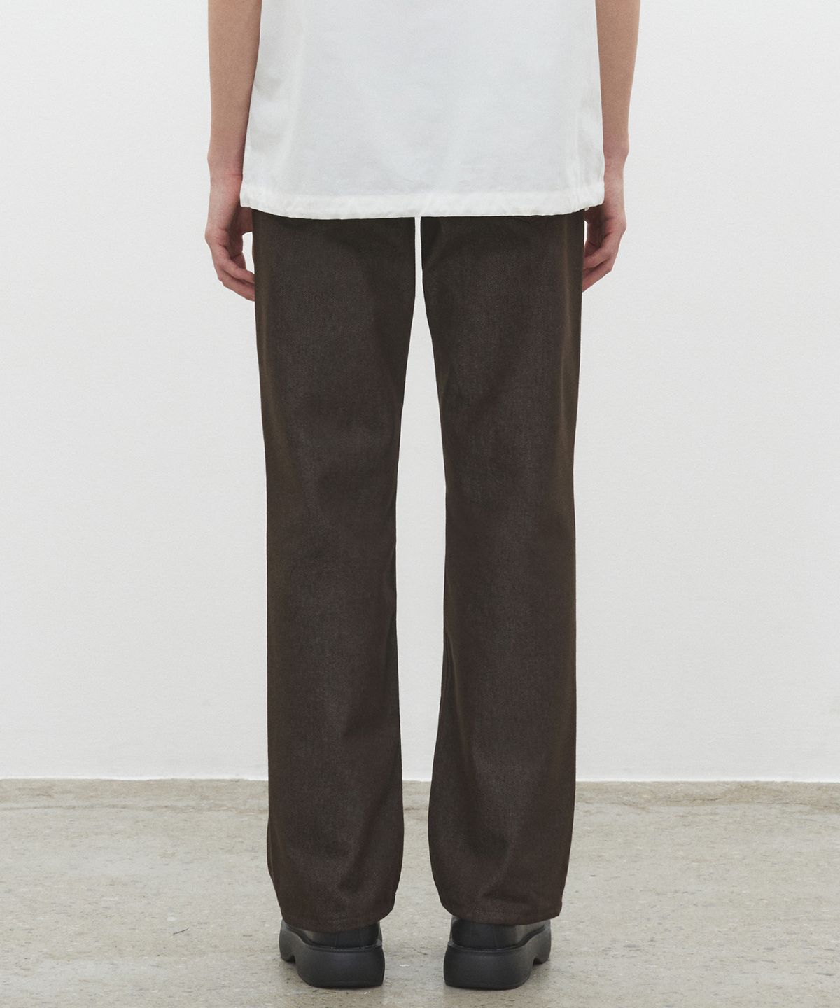 데케트(DECET) Dawn Semi Wide Jeans DCPT002CPBrown