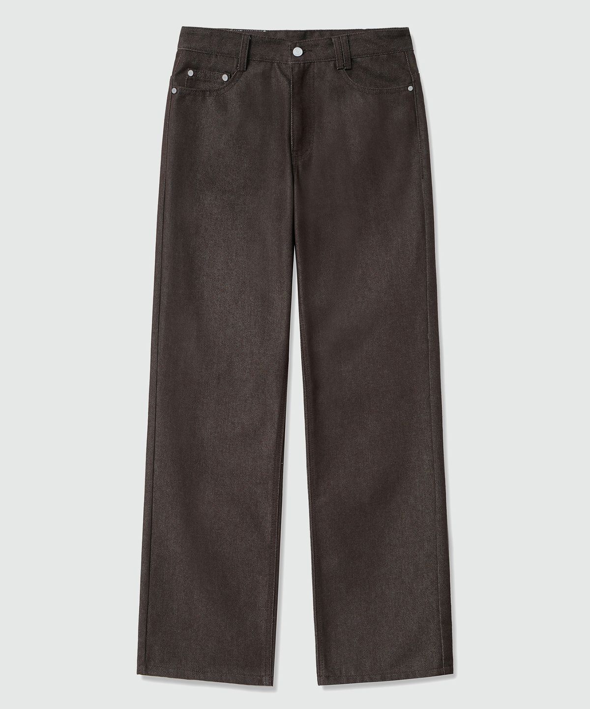 데케트(DECET) Dawn Semi Wide Jeans DCPT002CPBrown