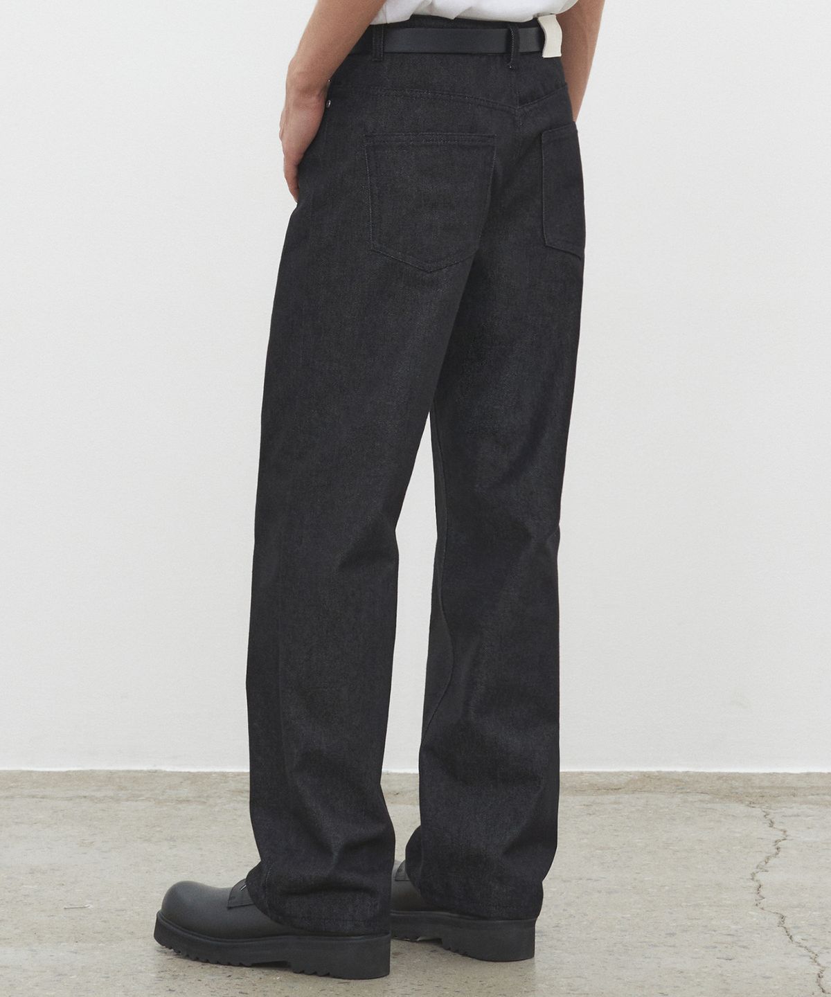 데케트(DECET) Dawn Semi Wide Jeans DCPT002CPBlack2