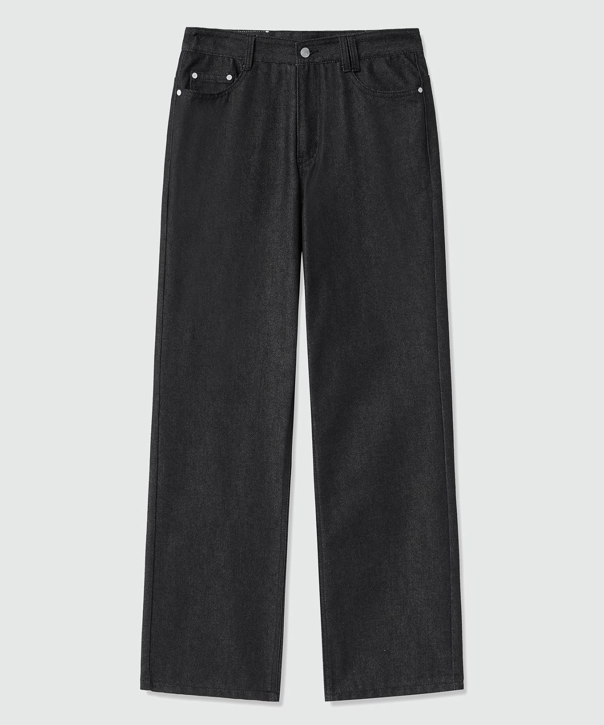 데케트(DECET) Dawn Semi Wide Jeans DCPT002CPBlack2