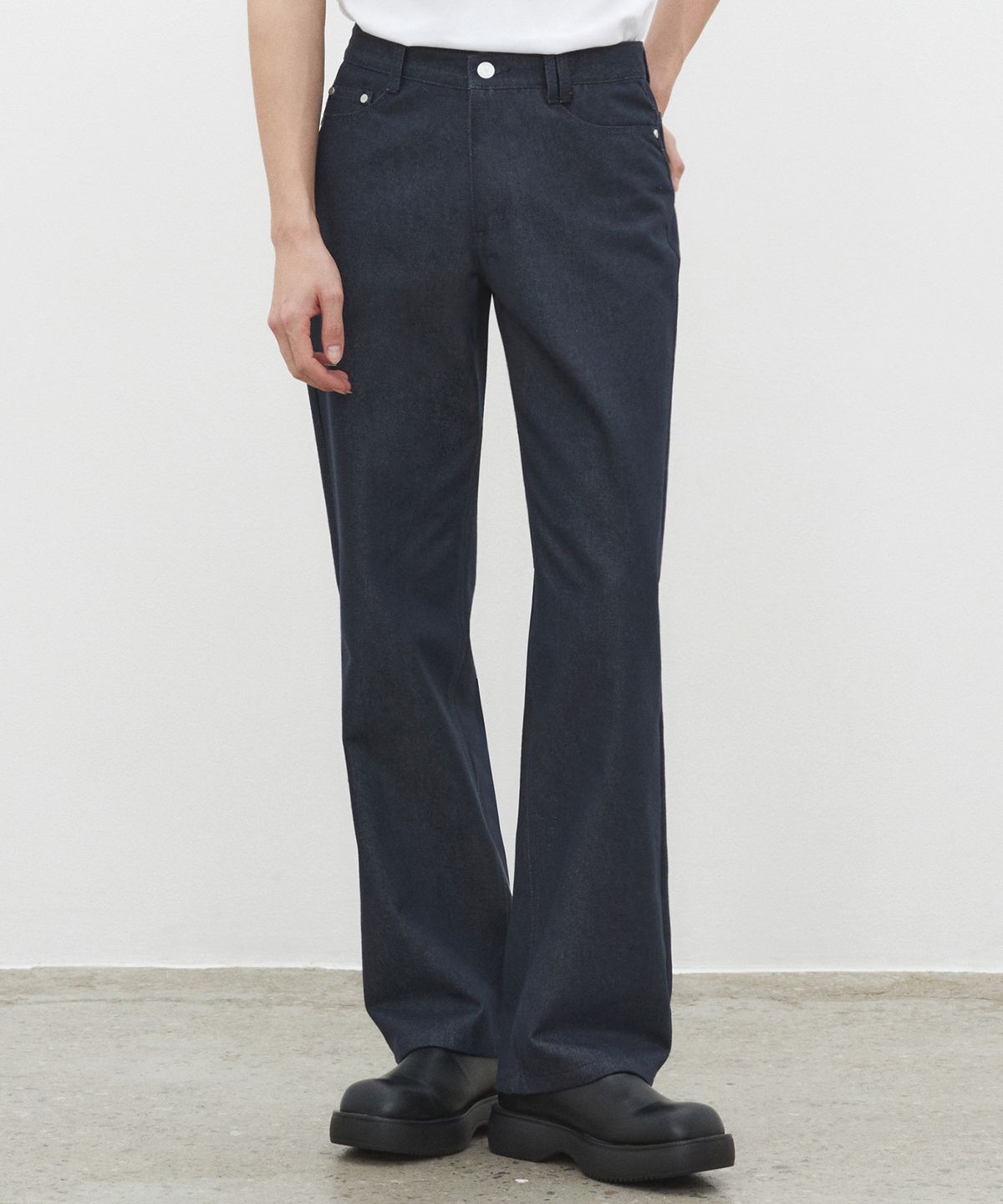 데케트(DECET) Dawn Semi Wide Jeans DCPT002CPIndigo2