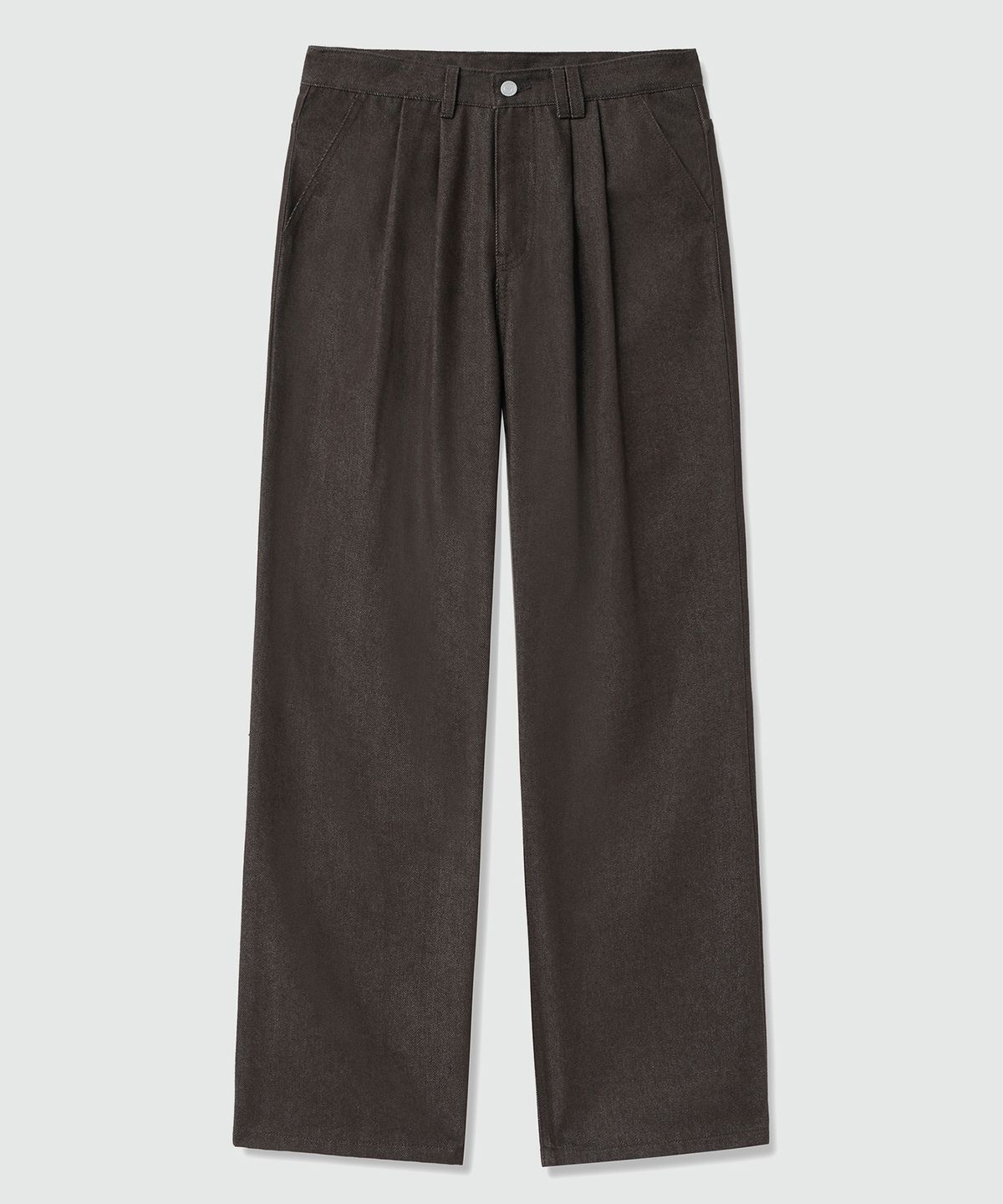 데케트(DECET) Dawn 2Pleats Wide Jeans DCPT007CPBrown