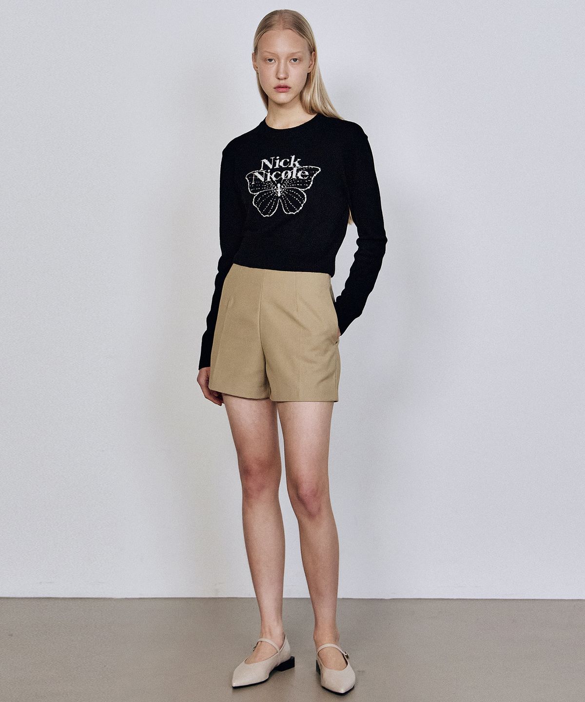 닉앤니콜(NICK&NICOLE) MICRO HALF PANTS_BEIGE