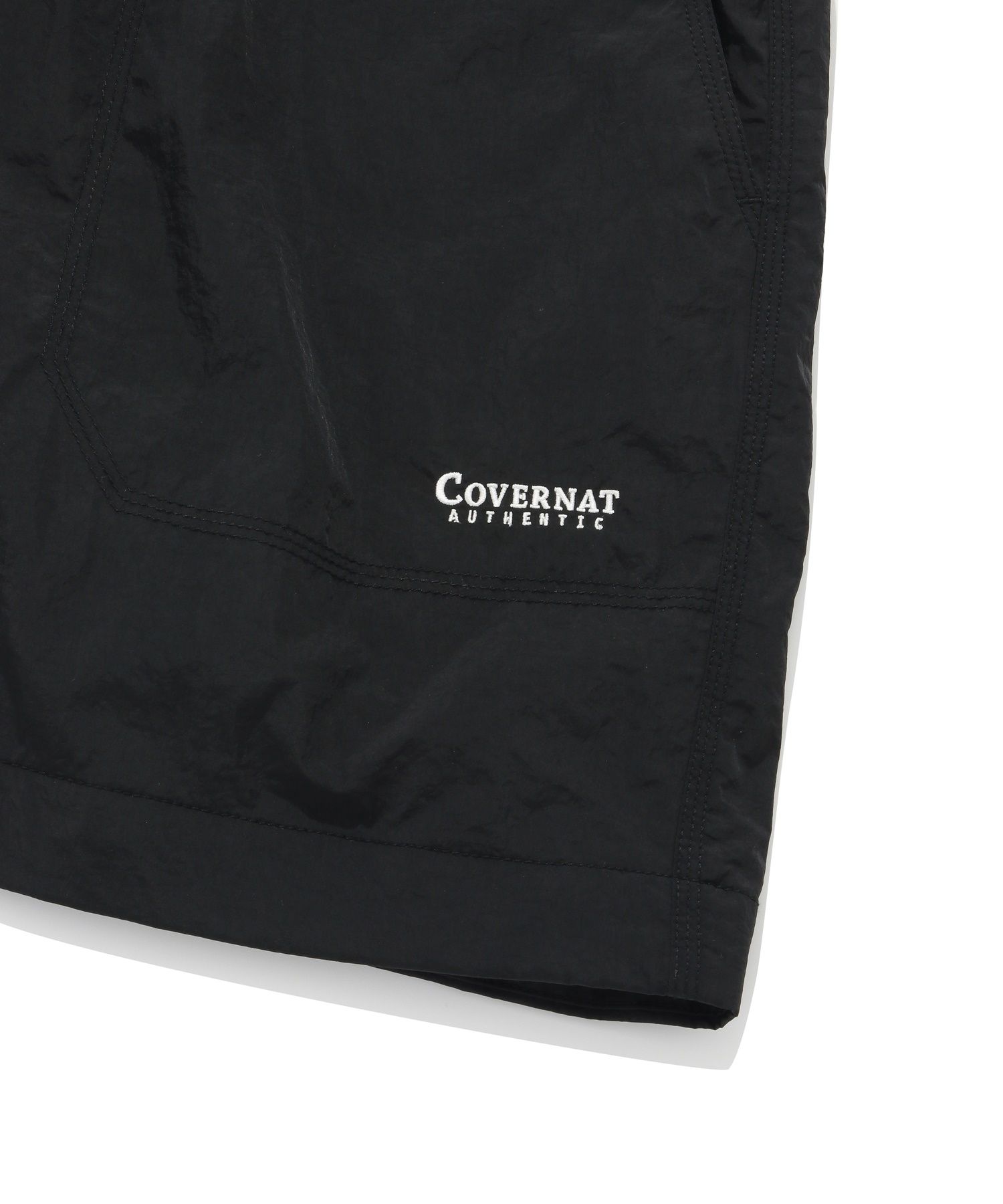 MUSINSA | COVERNAT Windbreaker Shorts Black