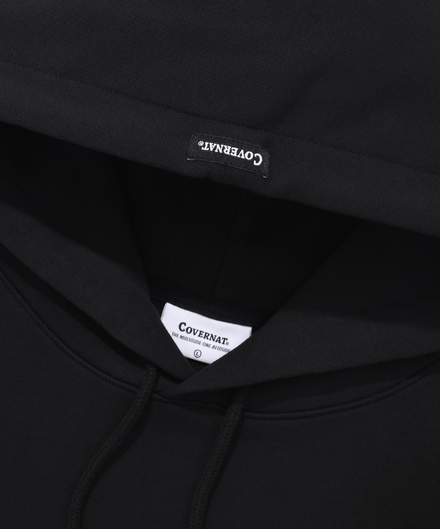 パーカー・フーディ COVERNAT Small Authentic Hoodie Ecru Covernat Unisex Oversized Small Authentic Logo Hoodie Ecru