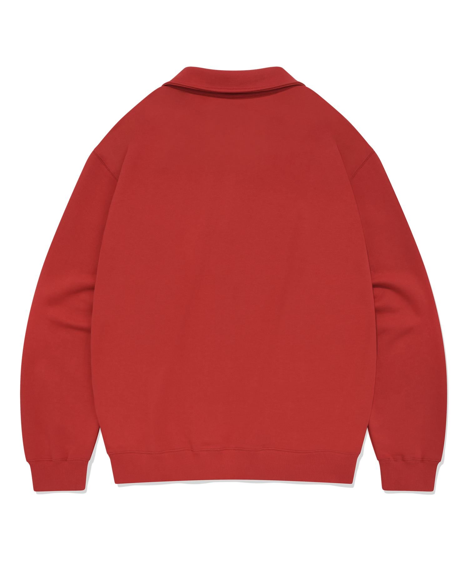 MUSINSA | COVERNAT C Logo Half Zip-up Sweatshirt Red