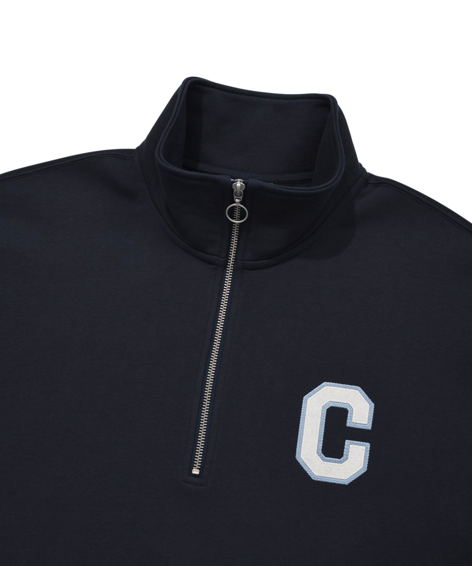 スウェット・トレーナー COVERNAT C Logo Half Zip-Up Sweatshirt Blue MUSINSA | COVERNAT C logo half zip-up sweatshirt navy