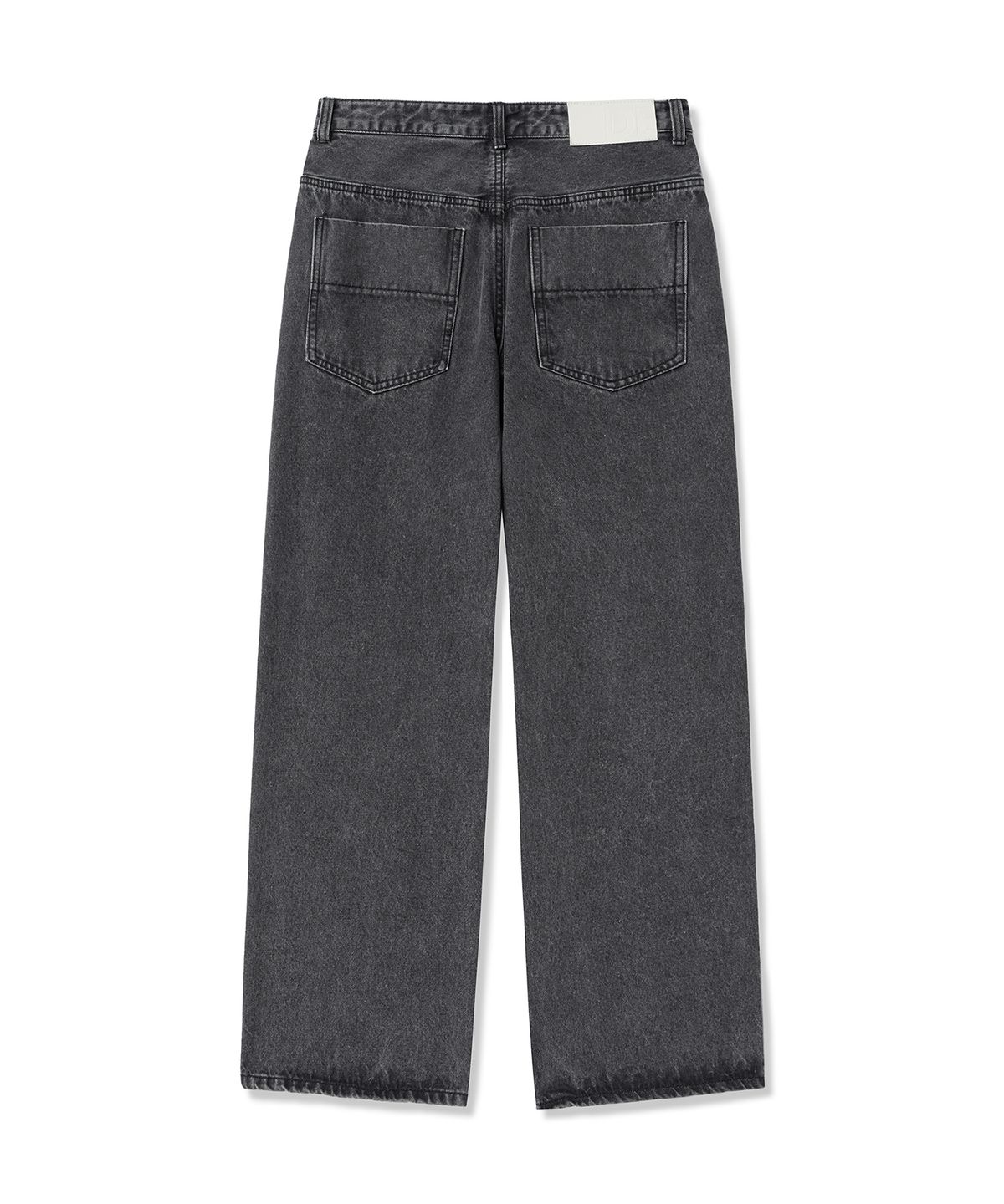 데케트(DECET) Mid Rise Wide Jeans DCPT027AshBlack