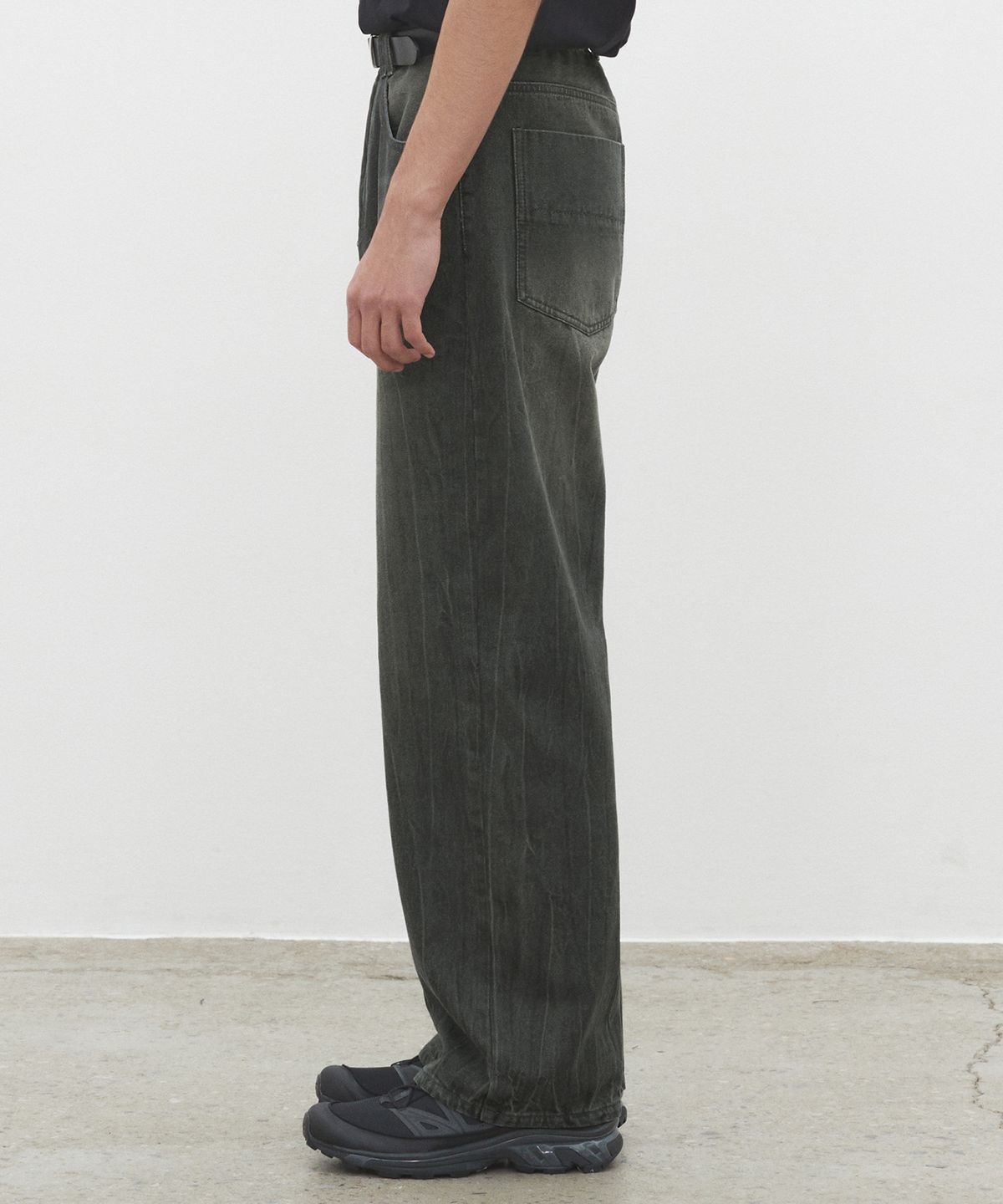 데케트(DECET) Mid Rise Wide Jeans DCPT027CRDKhaki