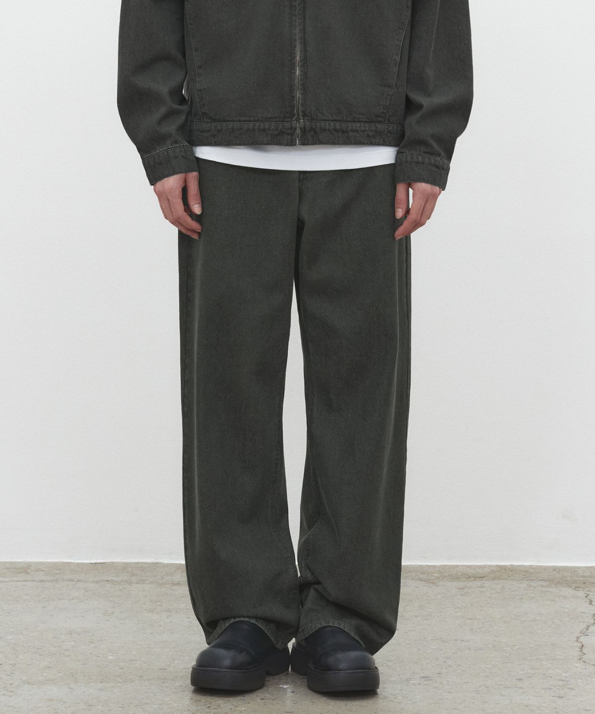 데케트(DECET) Mid Rise Wide Jeans DCPT027DKhaki