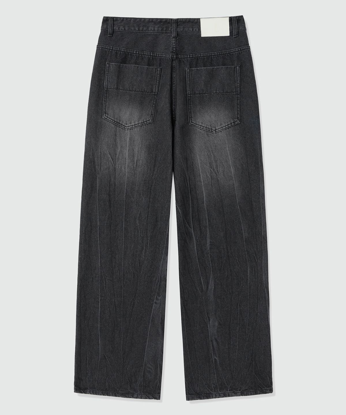 데케트(DECET) Mid Rise Wide Jeans DCPT027DMCRBlack