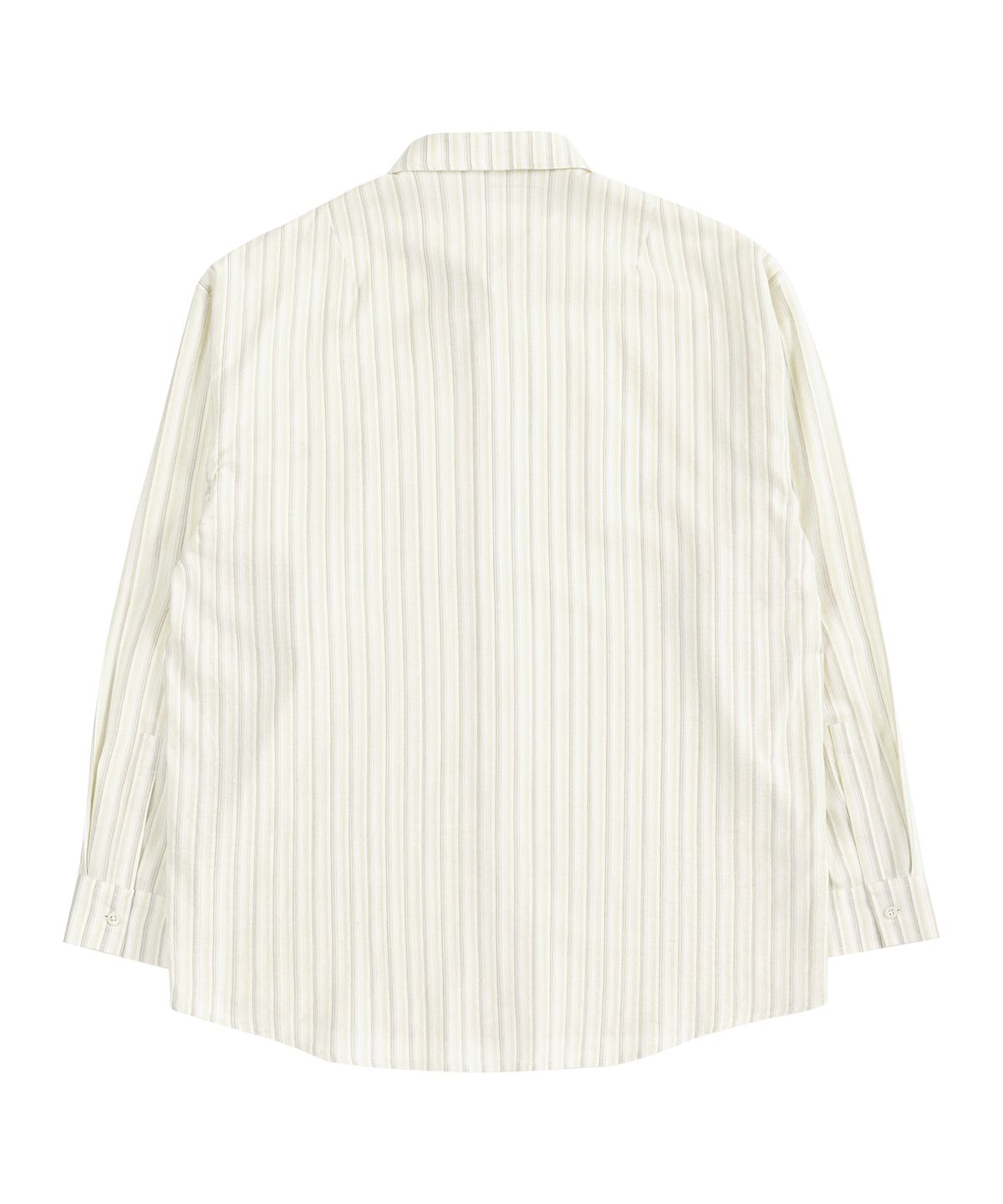 드로우핏(DRAW FIT) 오버사이즈 옴브레 스트라이프 셔츠 [LEMON GRASS]