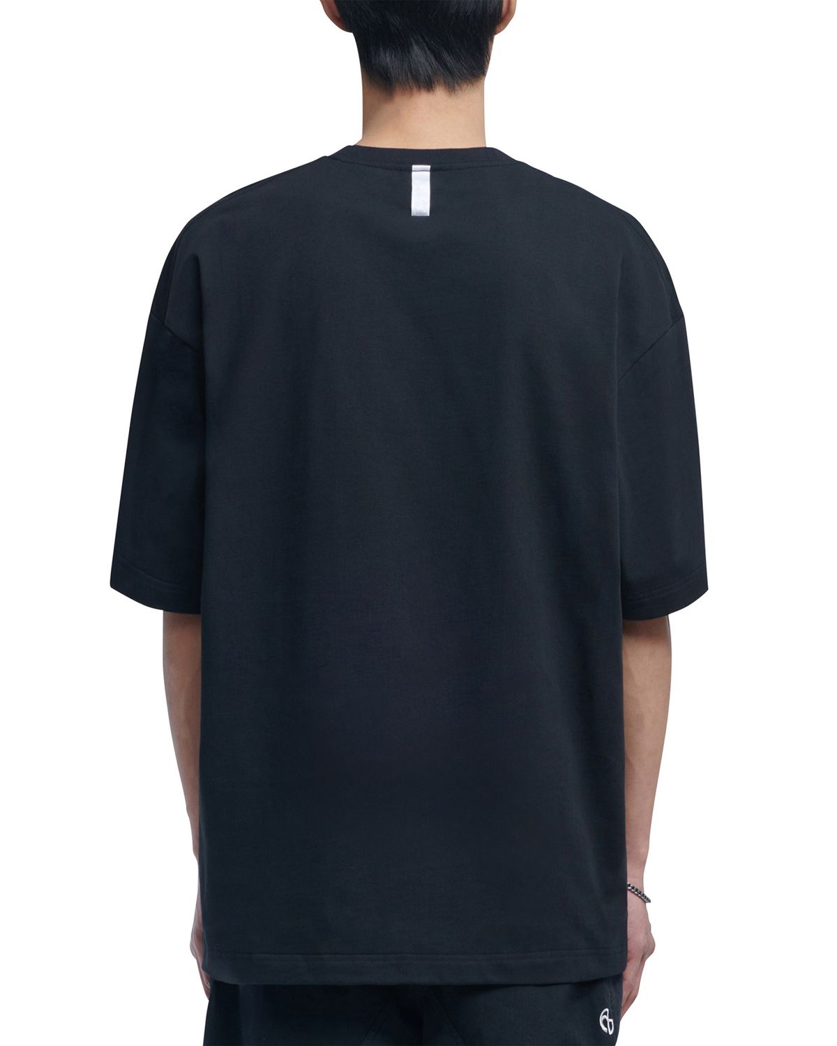 노매뉴얼(NOMANUAL) BUZZ T-SHIRT - BLACK