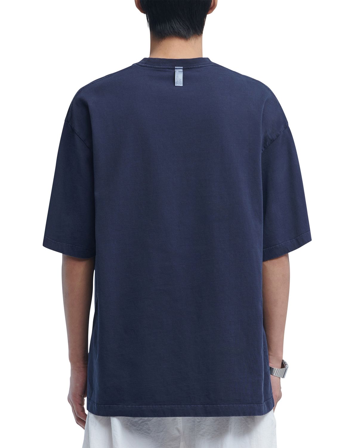 노매뉴얼(NOMANUAL) A.L T-SHIRT - DARK NAVY