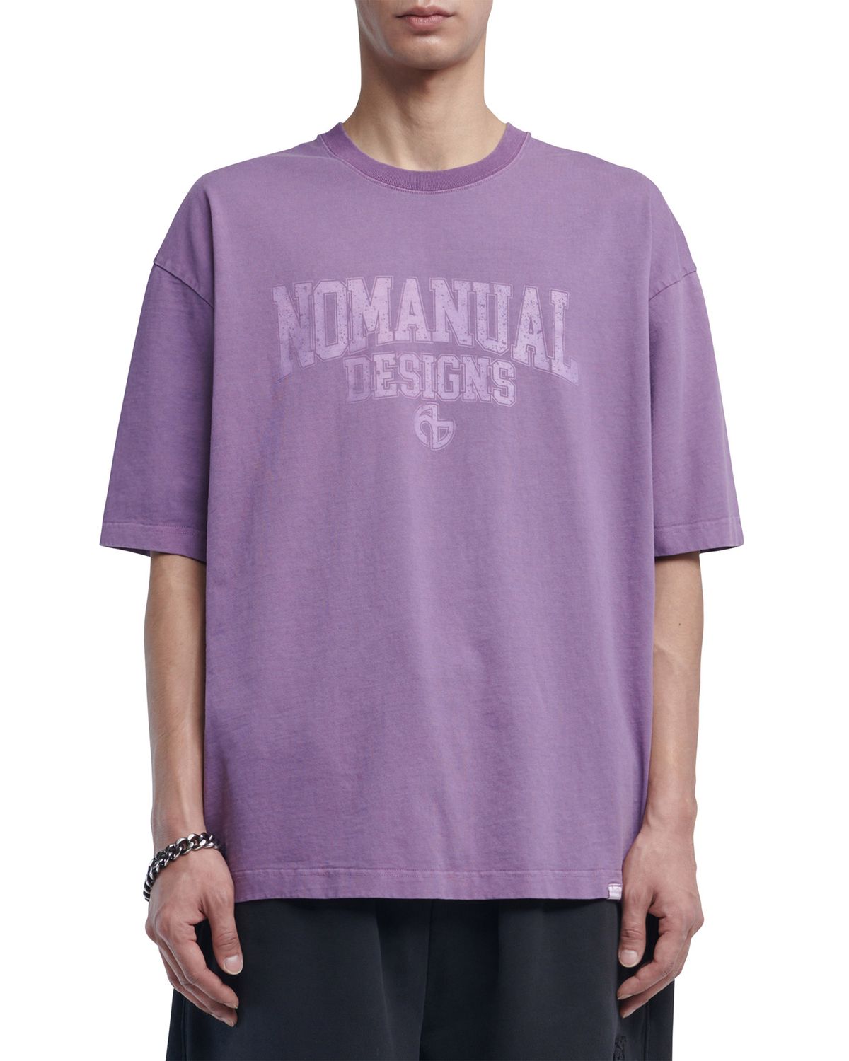노매뉴얼(NOMANUAL) A.L T-SHIRT - PURPLE