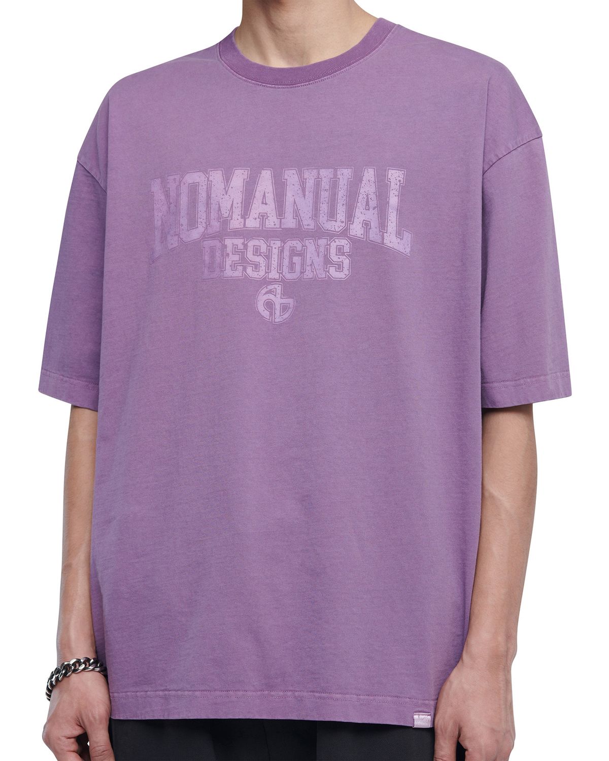 노매뉴얼(NOMANUAL) A.L T-SHIRT - PURPLE
