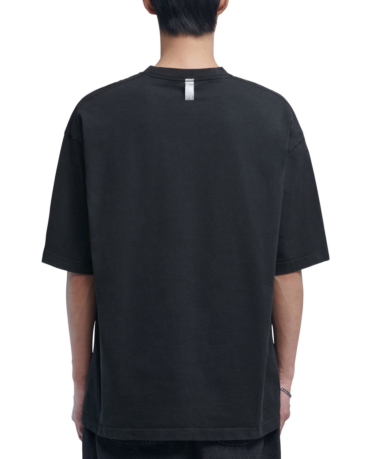 노매뉴얼(NOMANUAL) OVERDYED D.A.L T-SHIRT - WASHED BLACK