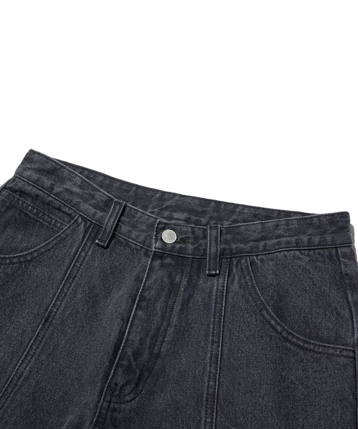 브라운브레스(BROWNBREATH) SPRD LINE DYING JEAN - BLACK
