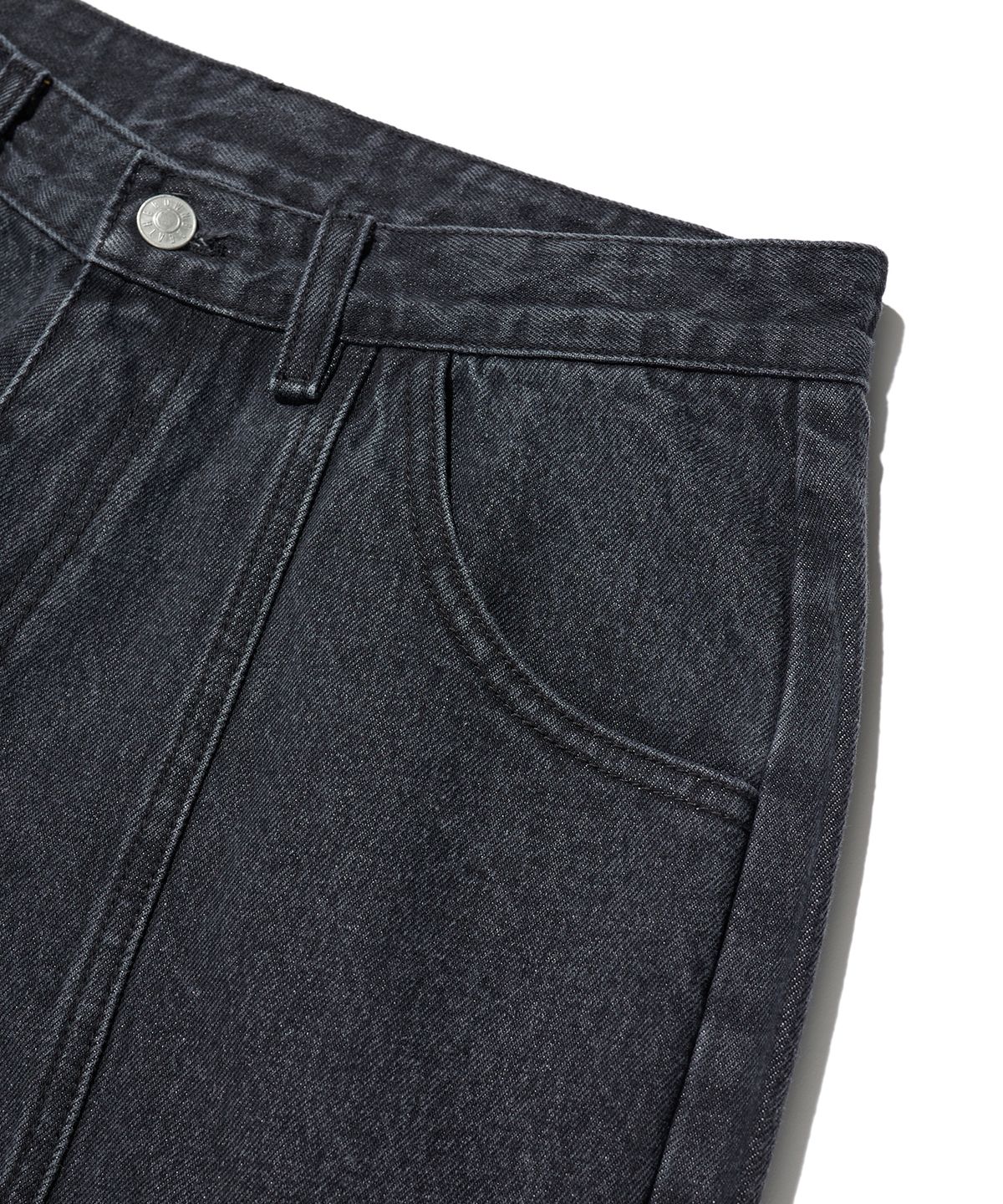 브라운브레스(BROWNBREATH) SPRD LINE DYING JEAN - BLACK