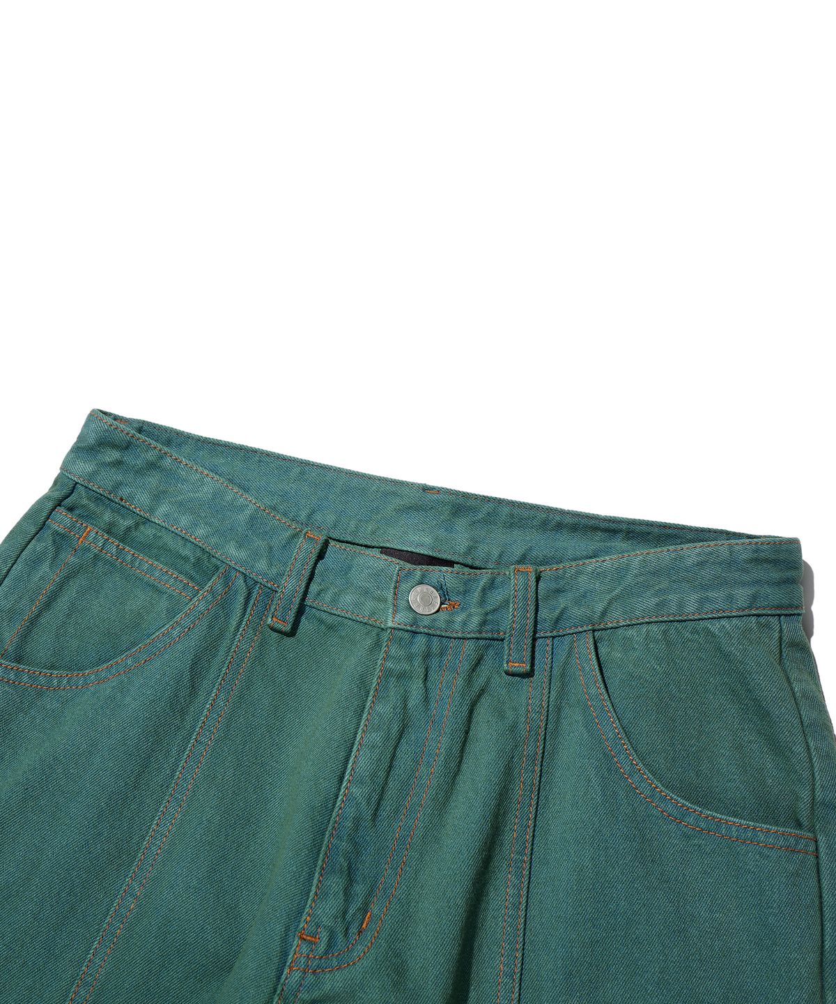 브라운브레스(BROWNBREATH) SPRD LINE DYING JEAN - GREEN