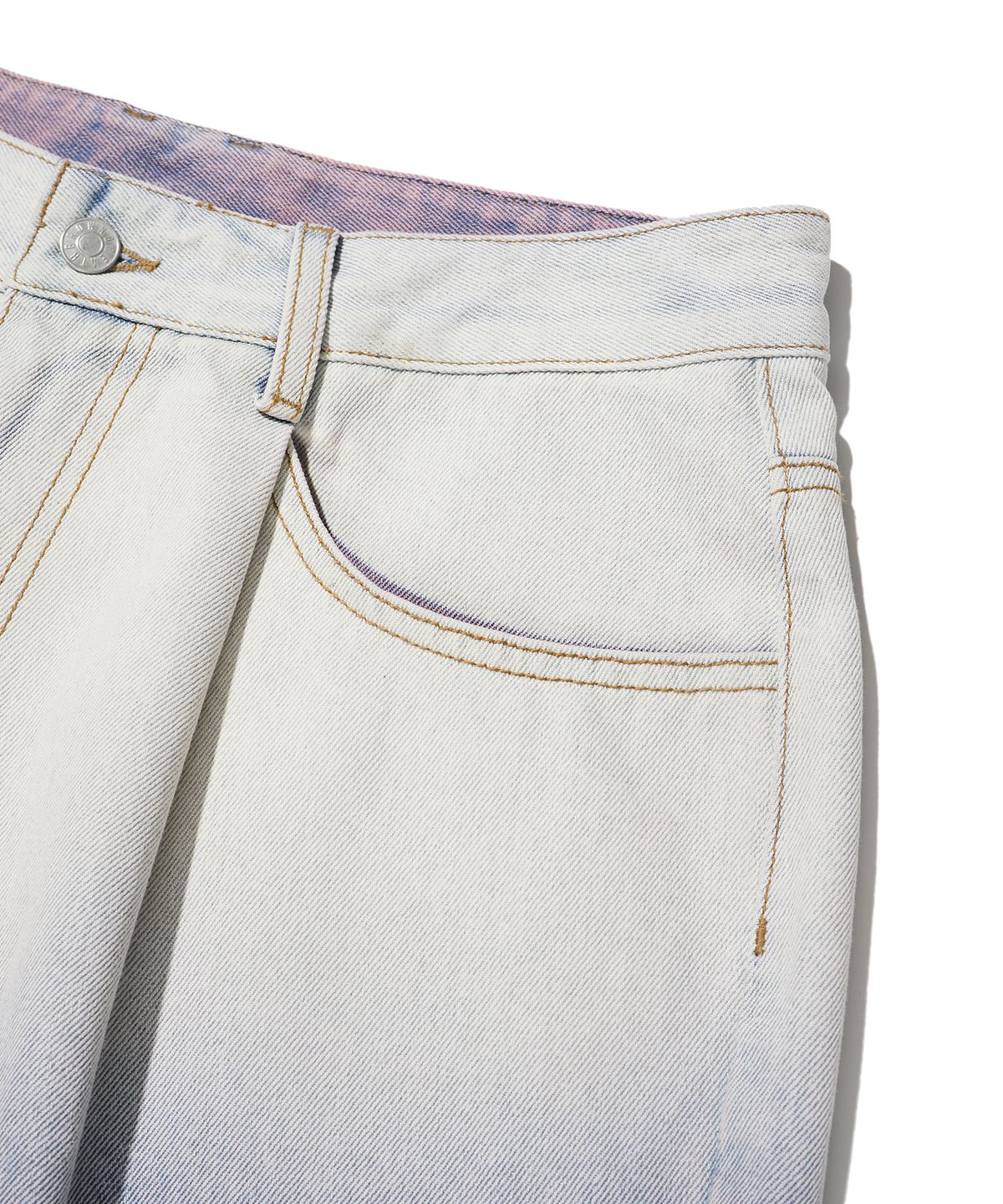 브라운브레스(BROWNBREATH) GRADATION WASHED JEAN - INDY PINK