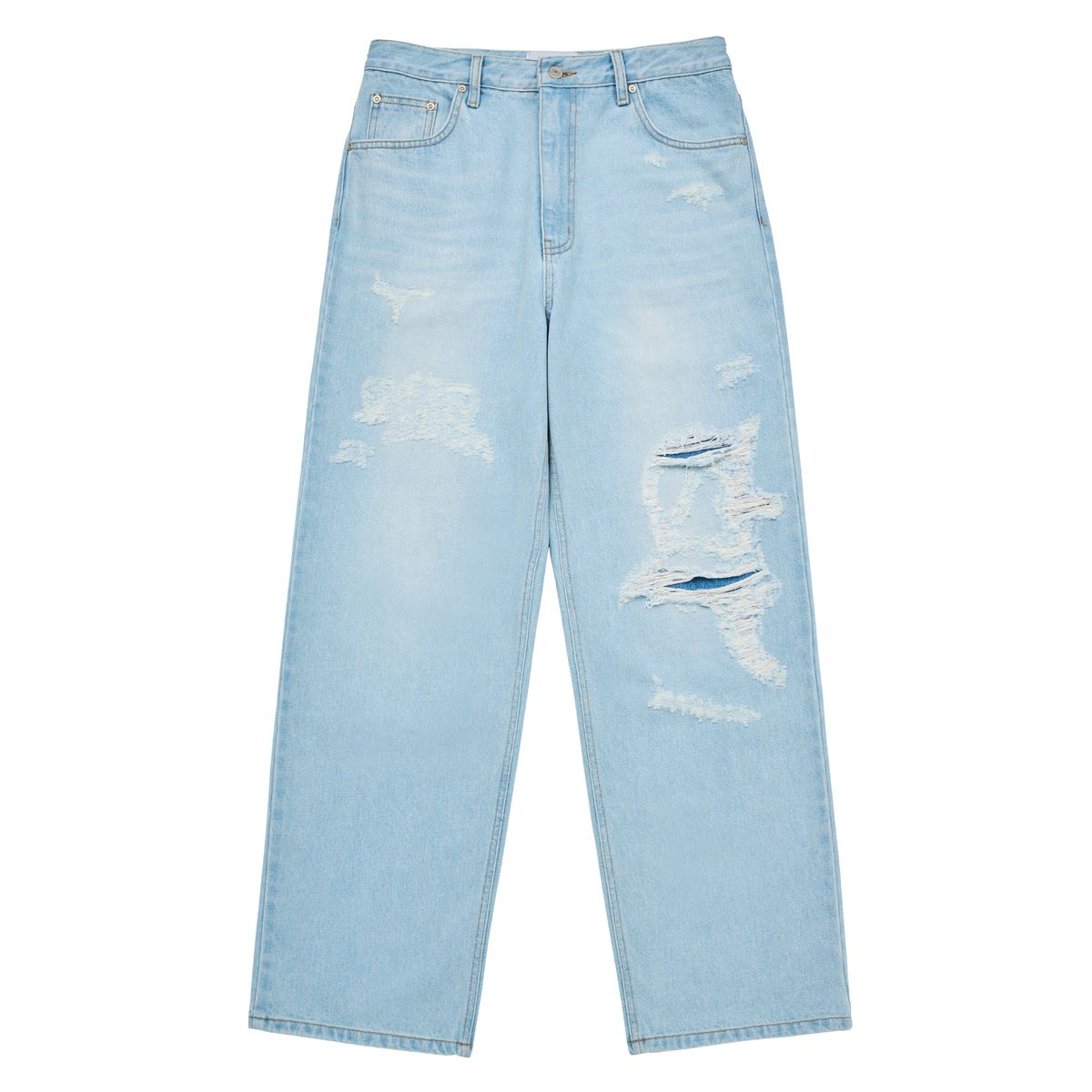 아크메드라비(ACME DE LA VIE) SYMBOL DESTROYED WASHING DENIM PANTS BLUE