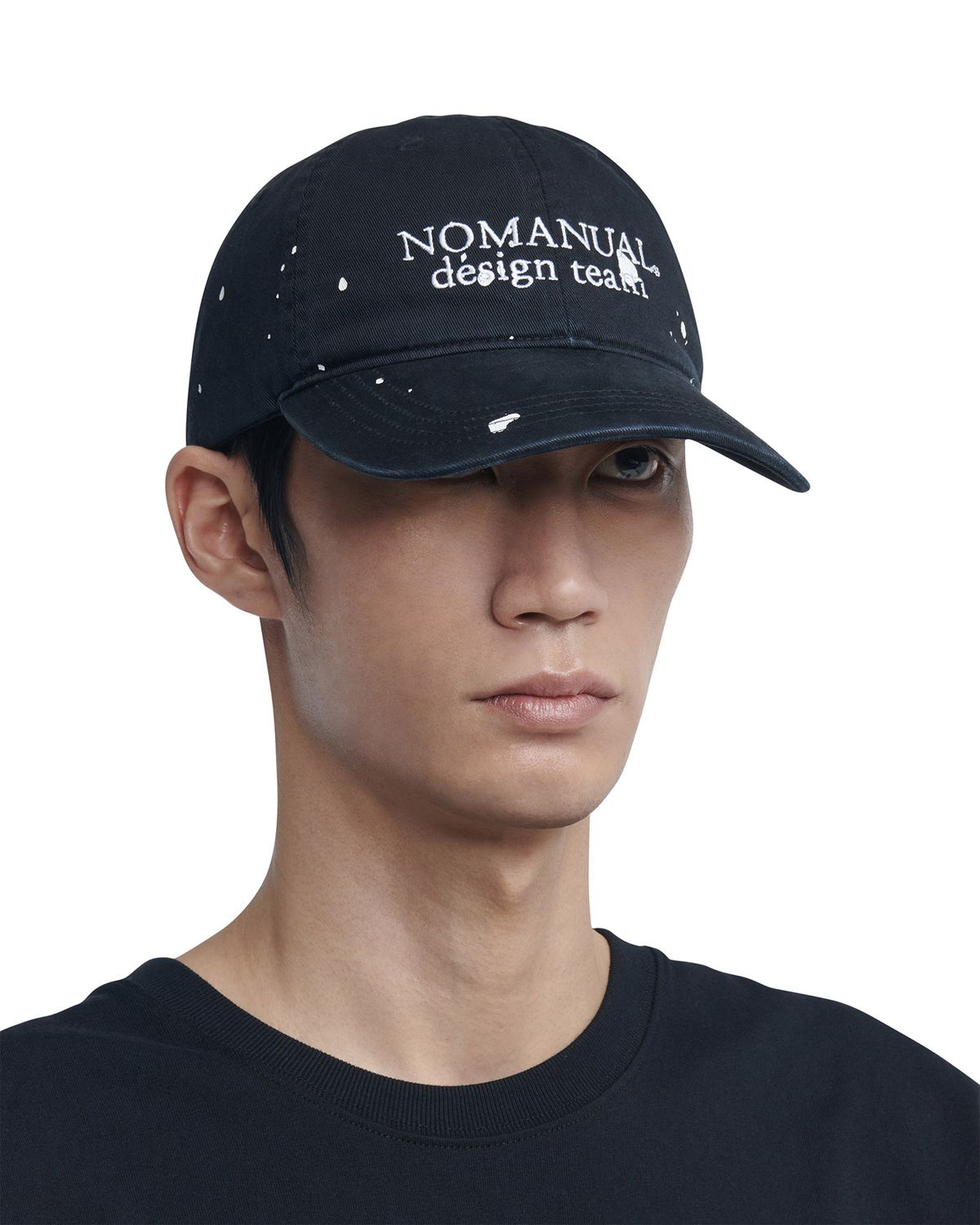 노매뉴얼(NOMANUAL) D.T BALL CAP 241 - WASHED BLACK