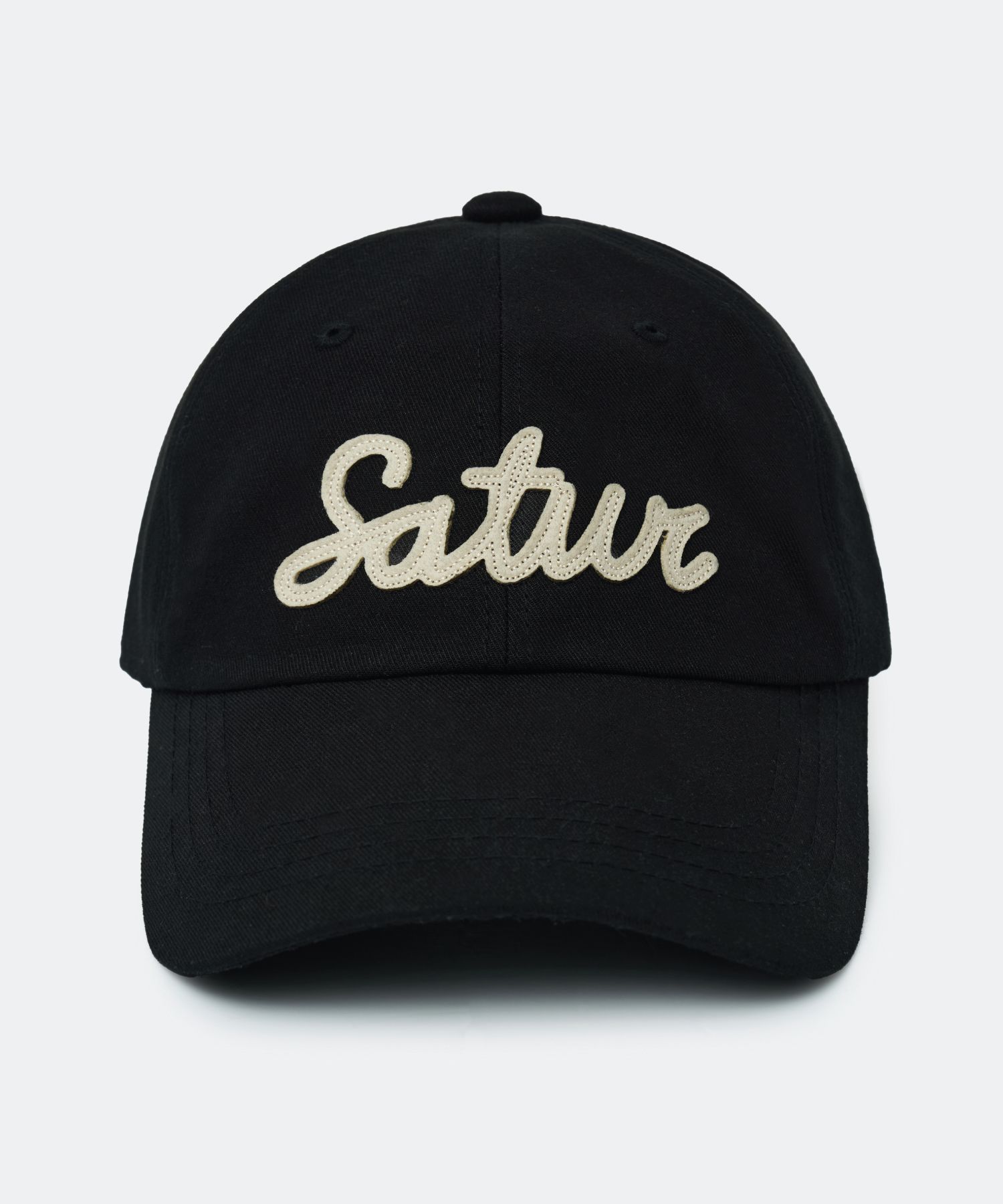 ★SATUR★Vintage Casual Applique Ball Cap MUSINSA | SATUR Vintage Casual Applique Ball Cap Black