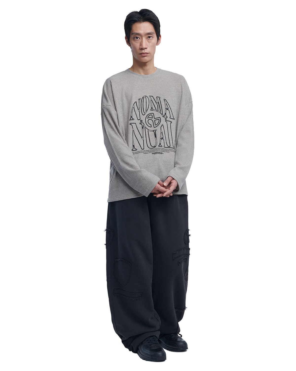 노매뉴얼(NOMANUAL) S.N.A KNIT LONG SLEEVE - OATMEAL