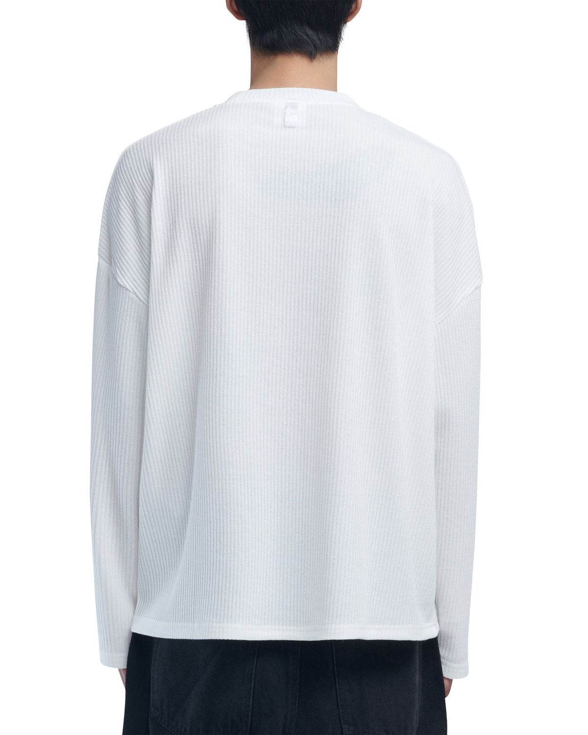 노매뉴얼(NOMANUAL) S.N.A KNIT LONG SLEEVE - WHITE