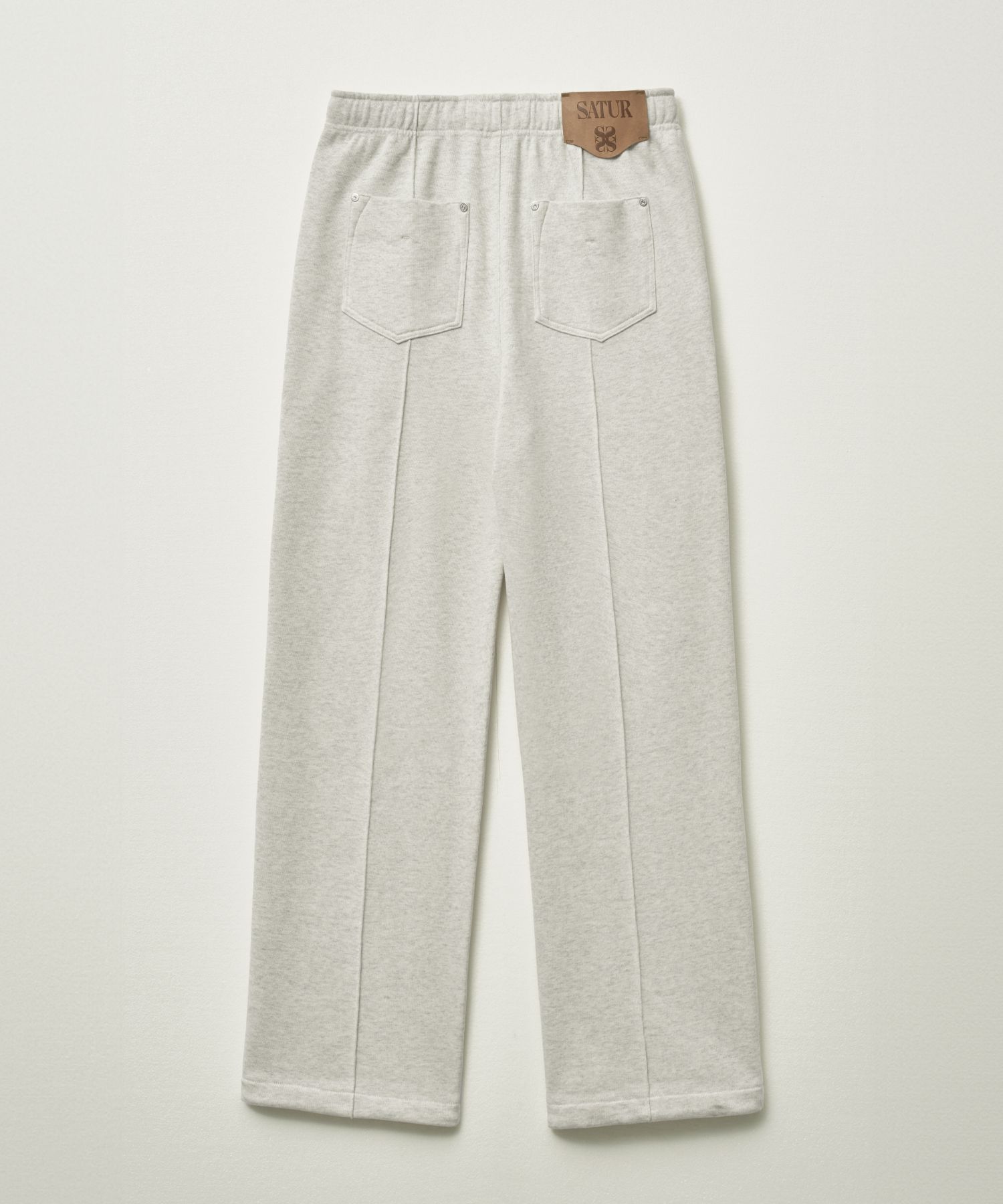 ◆SATUR◆ Etna Lounge Sweatpants Melange Ivory SA23SSMP14IV MUSINSA公式 | SATUR Etna Lounge Straight Sweatpants Melange