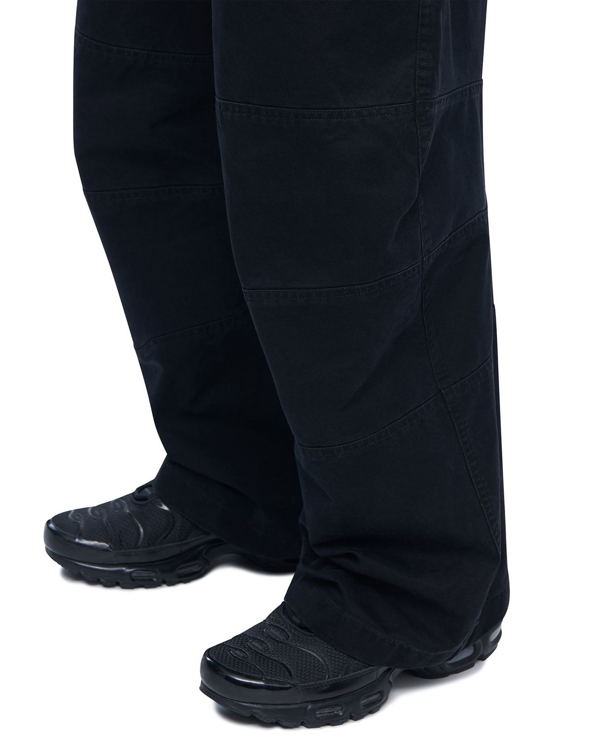 노매뉴얼(NOMANUAL) P.D CURVED PANTS - BLACK