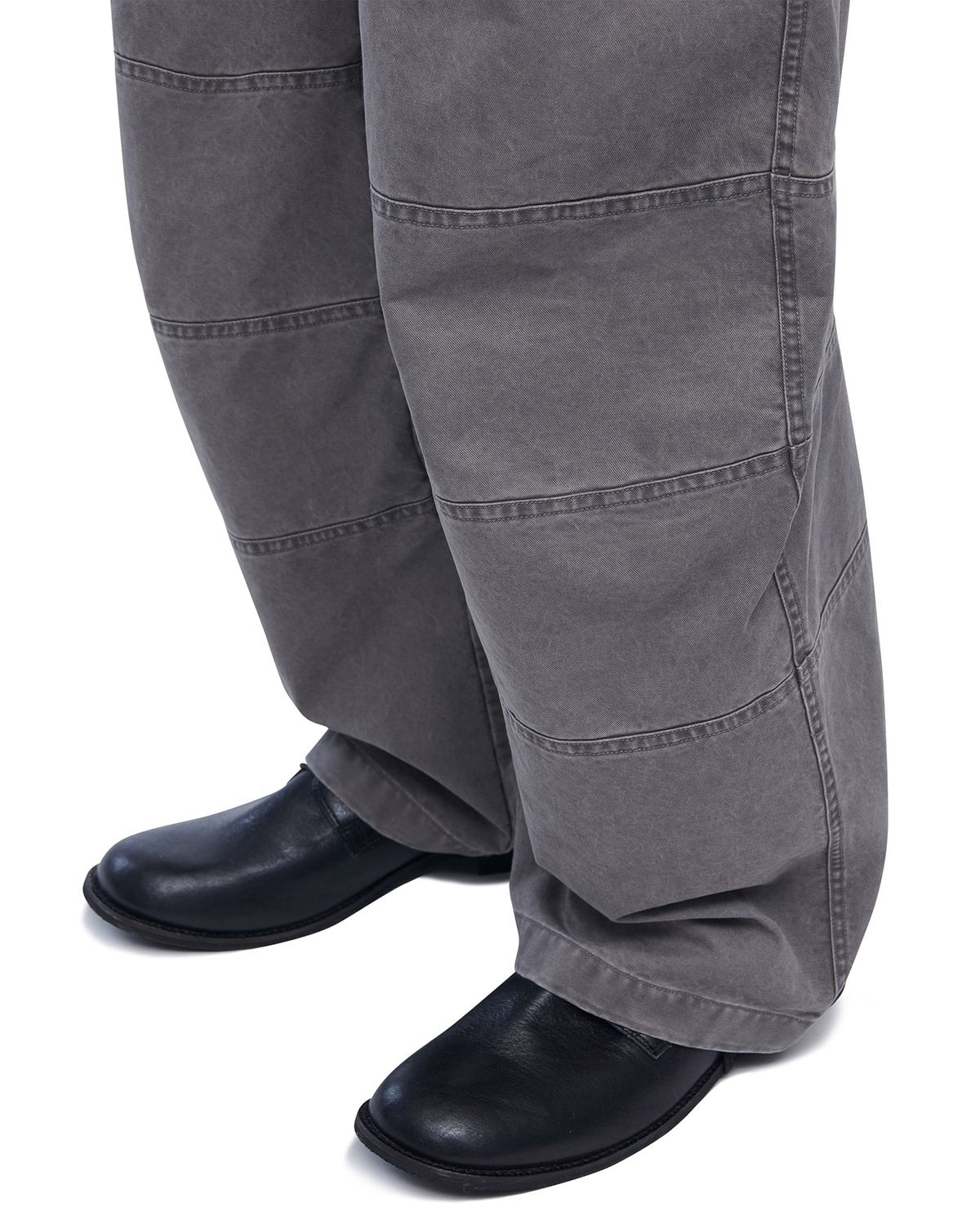 노매뉴얼(NOMANUAL) P.D CURVED PANTS - GRAY