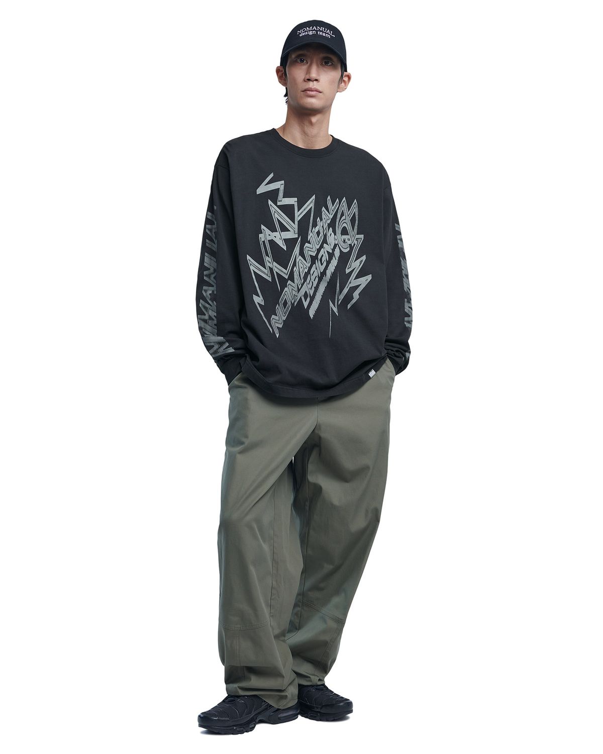 노매뉴얼(NOMANUAL) L.P.D PANTS - KHAKI GRAY