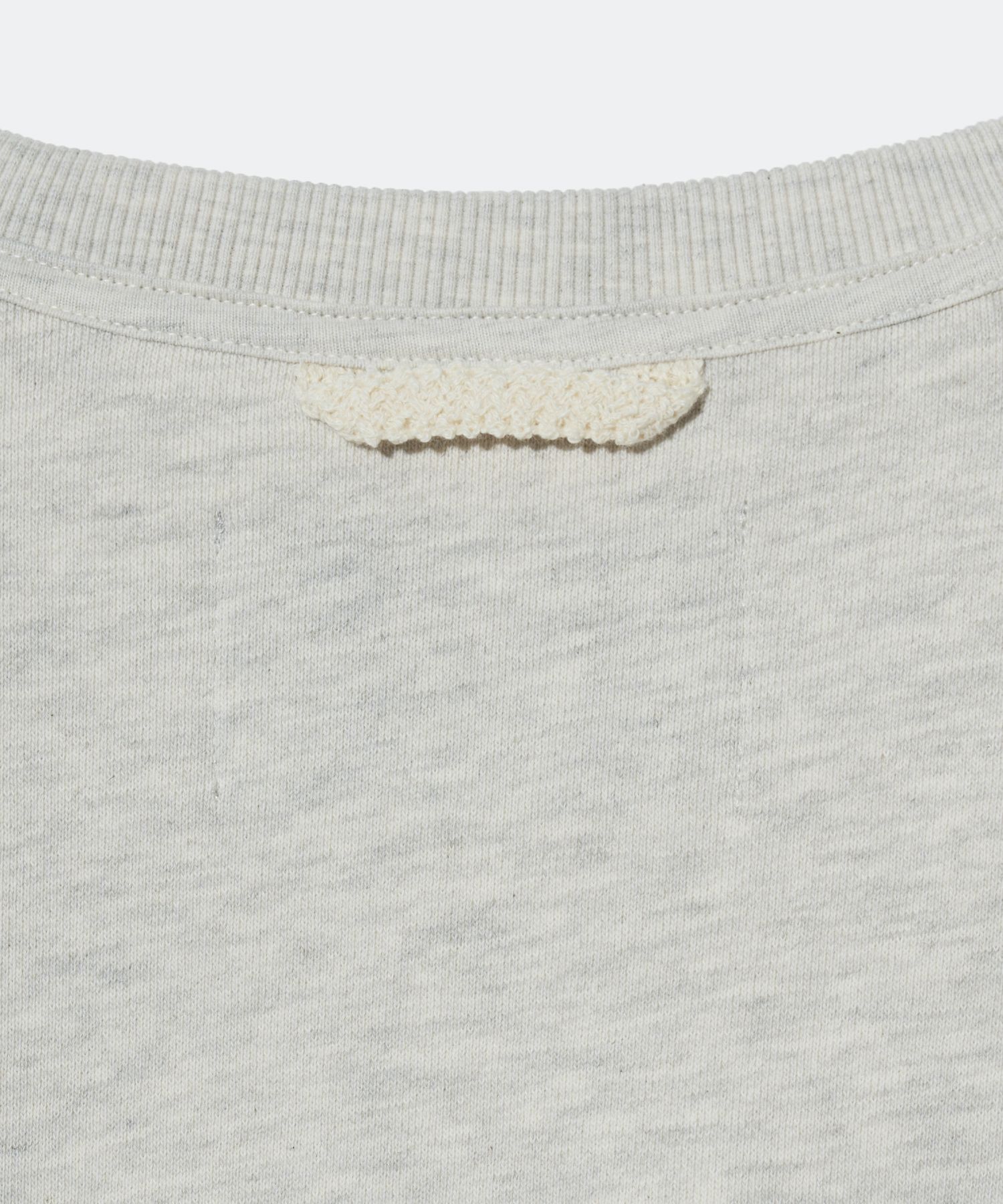 MUSINSA | SATUR Classic logo sweatshirt melange ivory