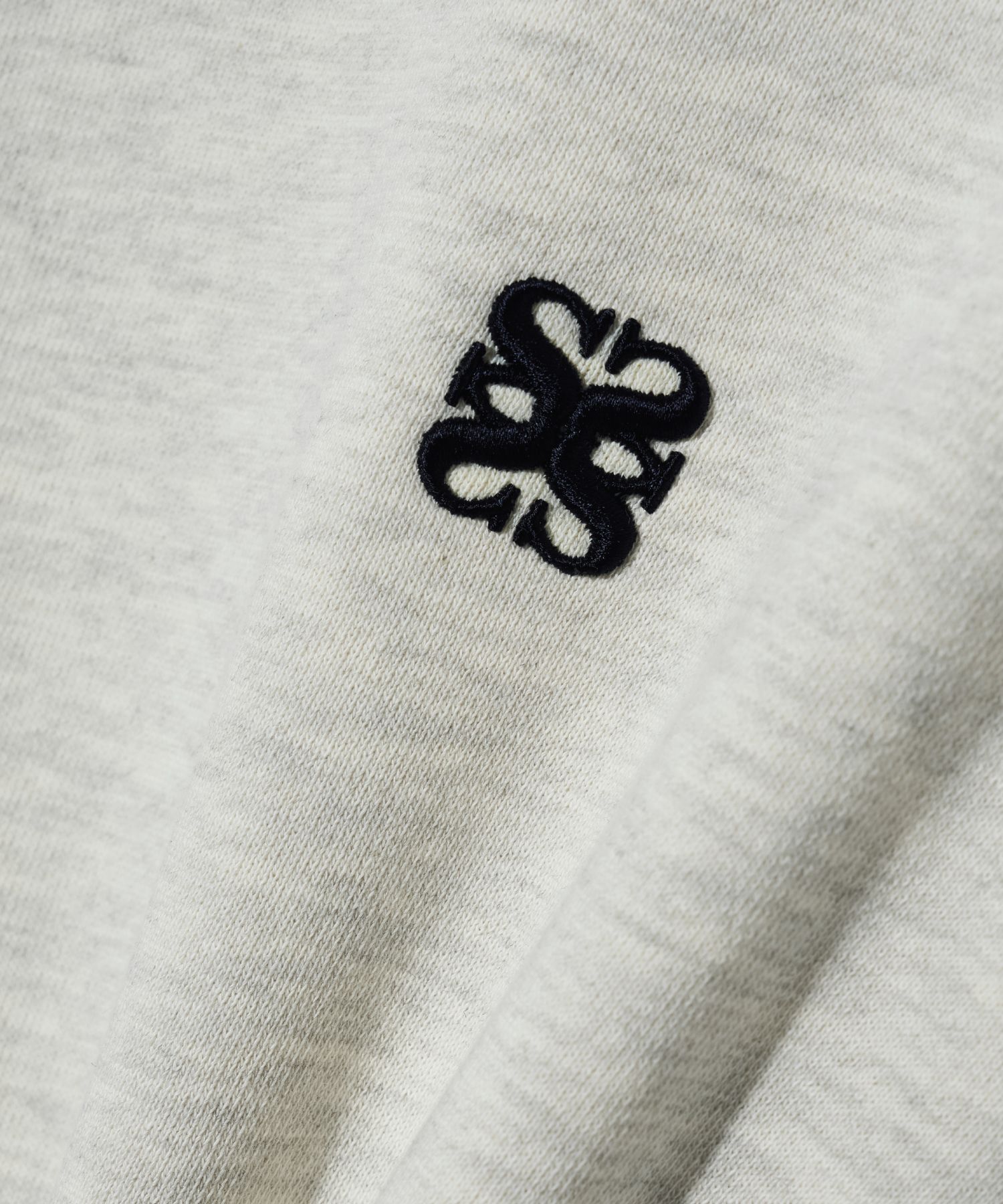 MUSINSA | SATUR Classic Logo Basic Sweatshirt Melange Ivory