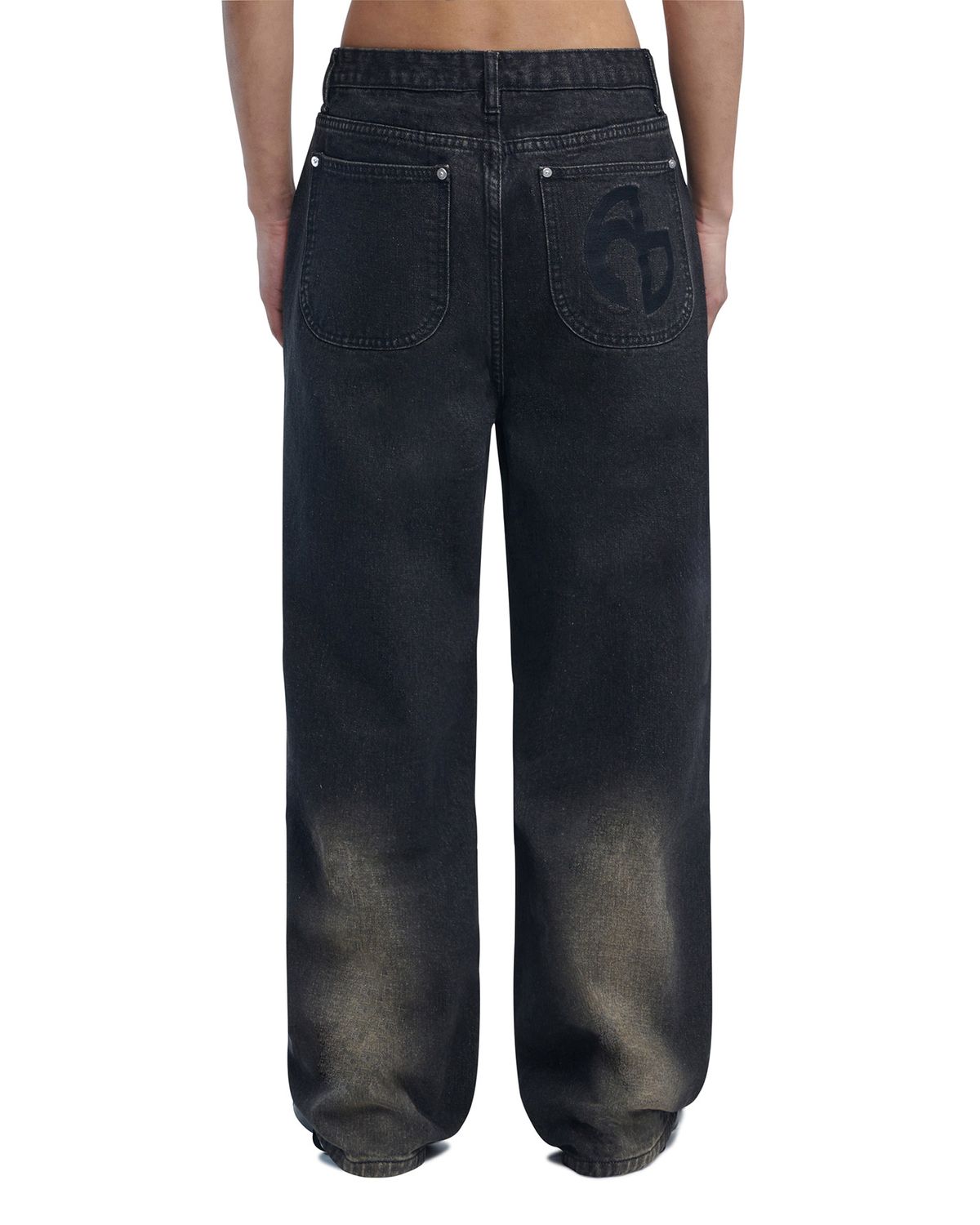 노매뉴얼(NOMANUAL) WASHED DENIM PANTS - BROWN