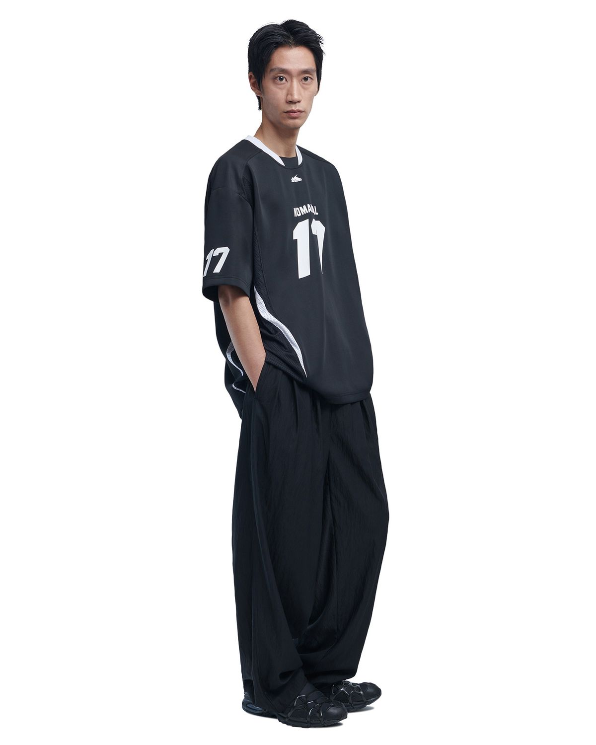 노매뉴얼(NOMANUAL) 3DT NYLON PANTS - BLACK