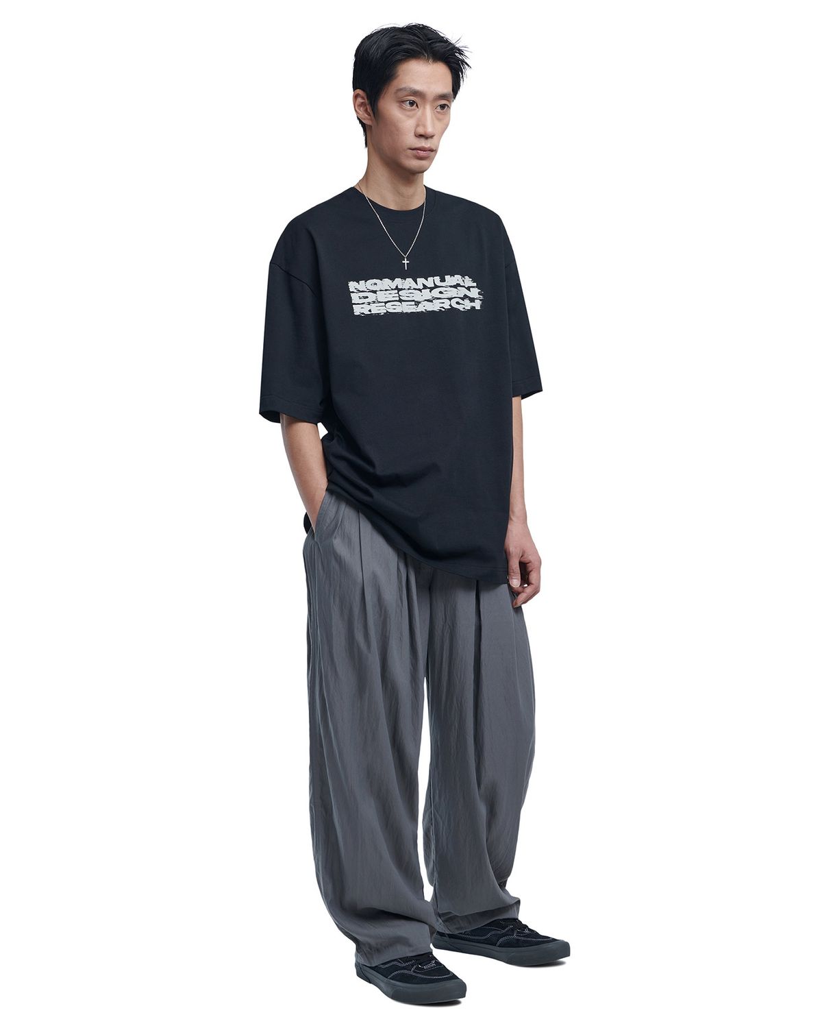노매뉴얼(NOMANUAL) 3DT NYLON PANTS - CHARCOAL